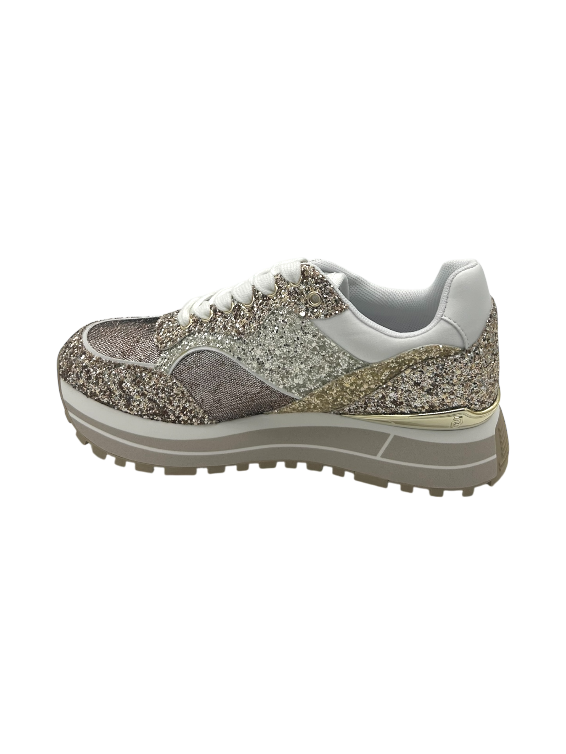 Sneakers LIUJO Glitter Gold - Maxi Wonder 73 -