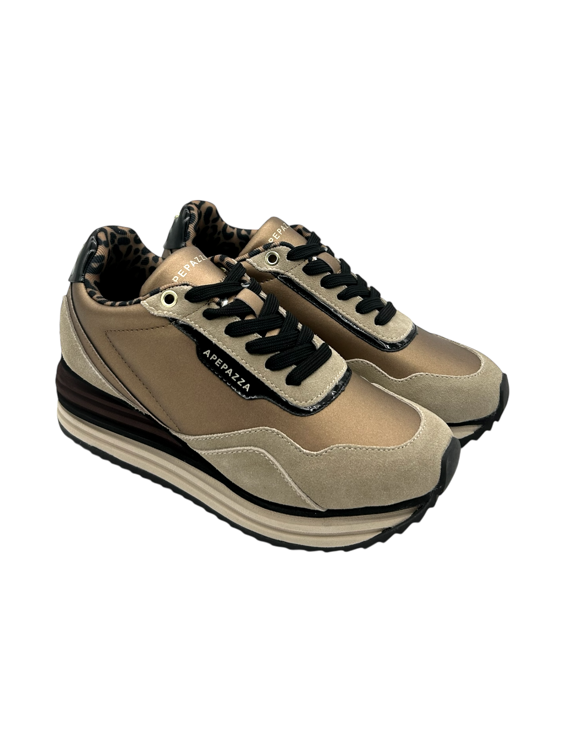 Sneakers donna Apepazza Bronze - Linda -