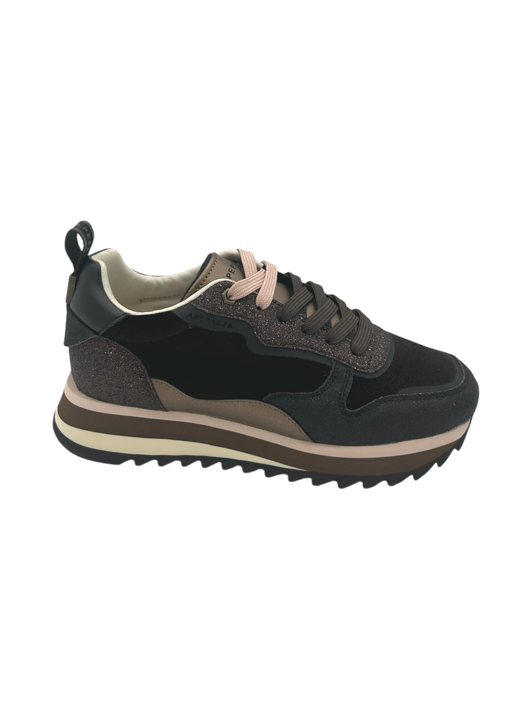 Sneakers donna Apepazza Dark Brown - Wanda -