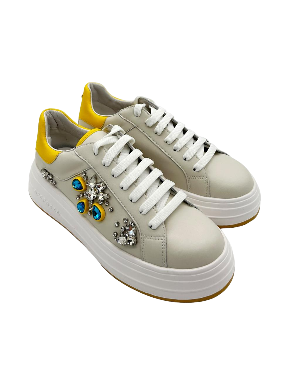 Sneakers donna Apepazza Lamb Yellow - Leda -