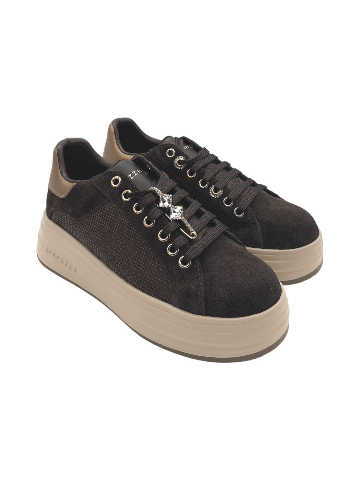Sneakers donna Apepazza Lifty 15 Spilla Dark Brown