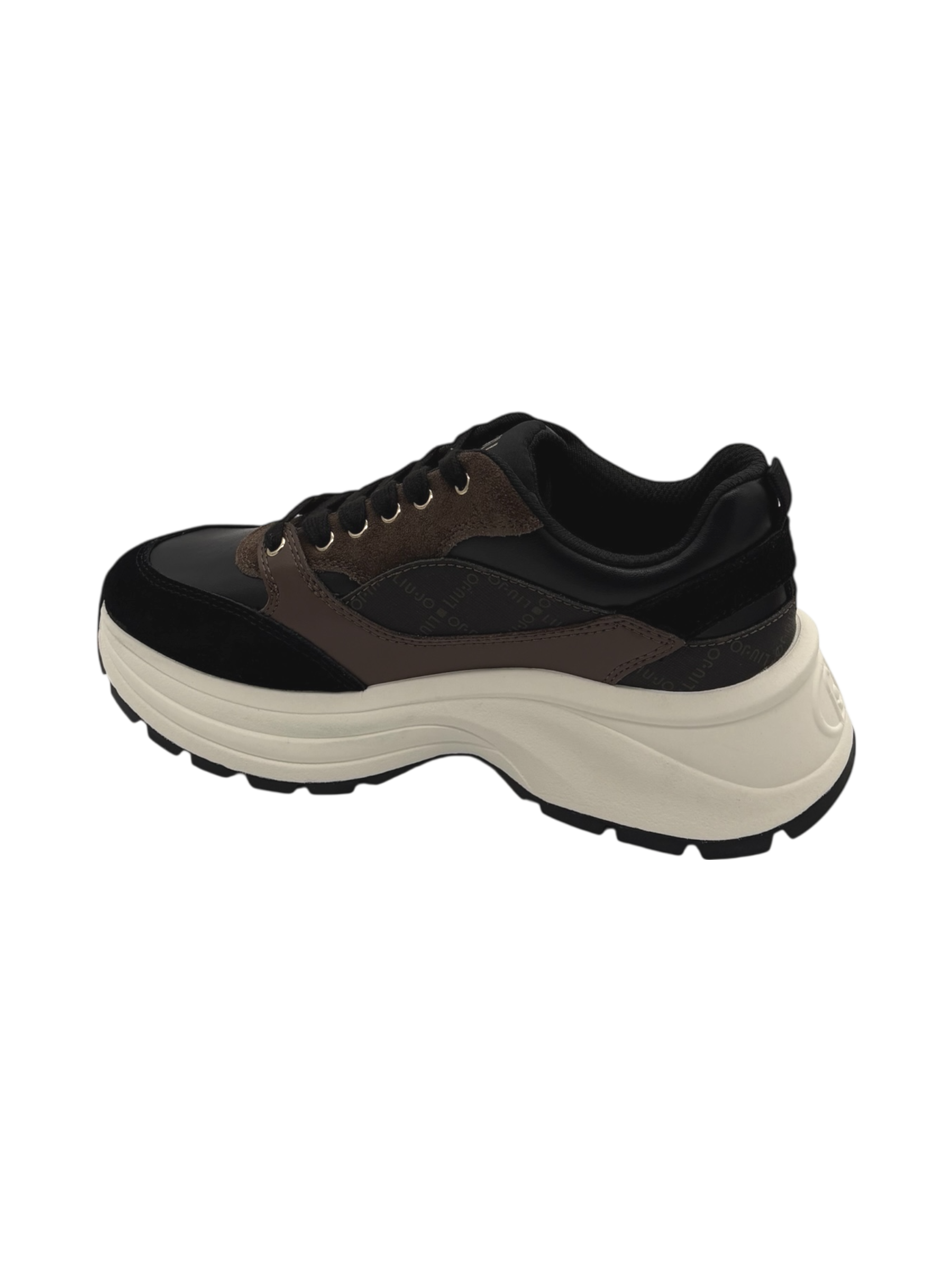 Sneakers pelle LIUJO Black-Brown - Eva 06 -
