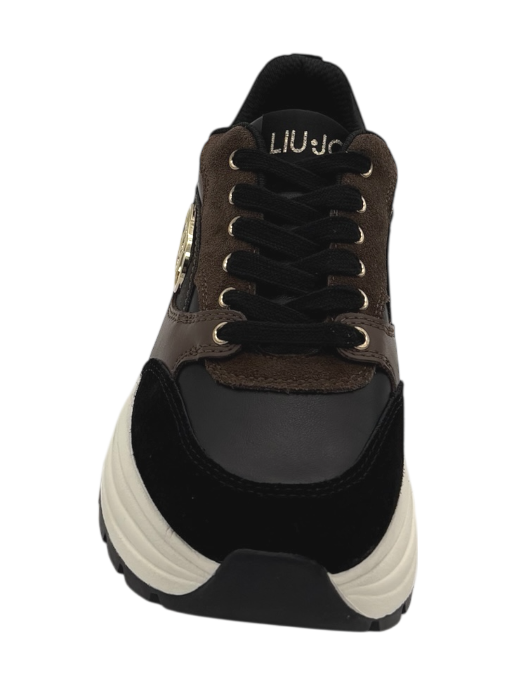 Sneakers pelle LIUJO Black-Brown - Eva 06 -