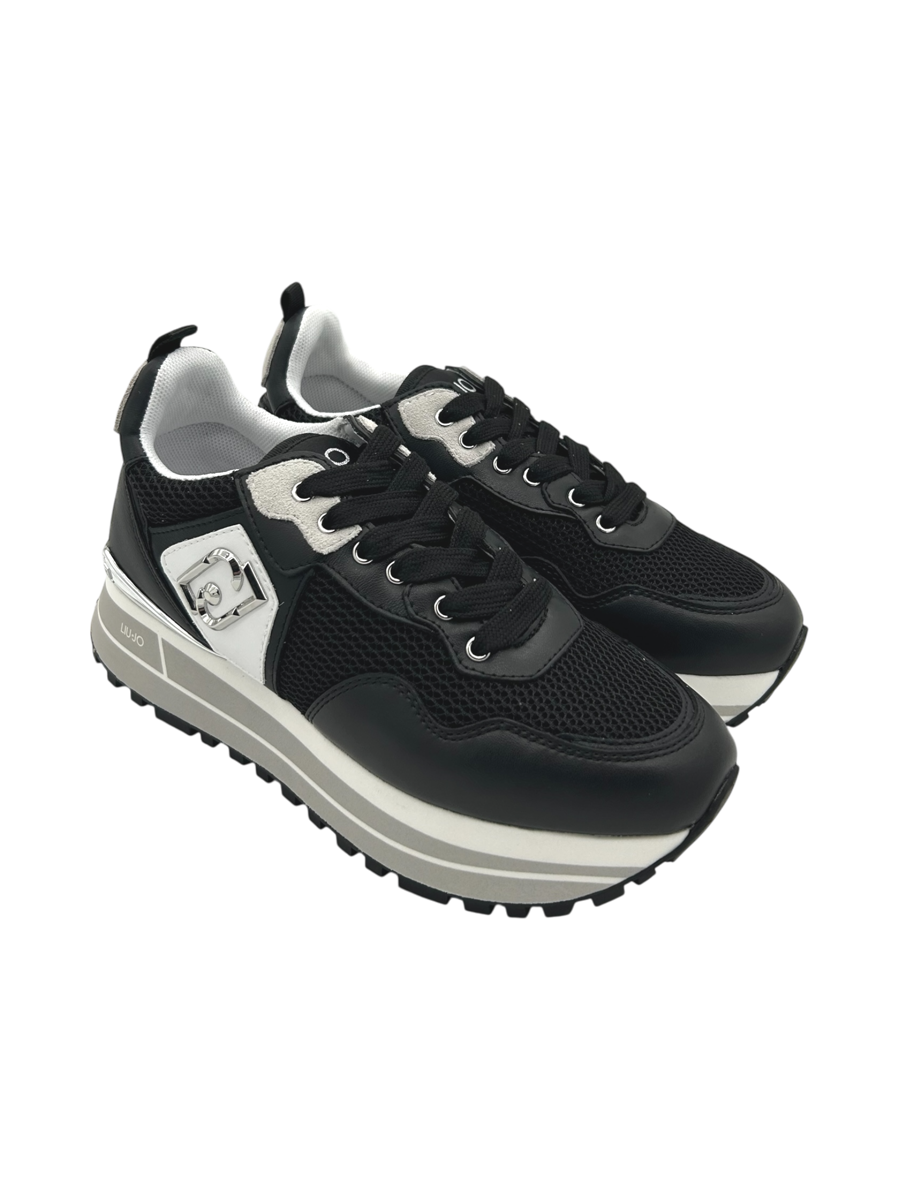 Sneakers pelle LIUJO Black - Maxi Wonder 01 -