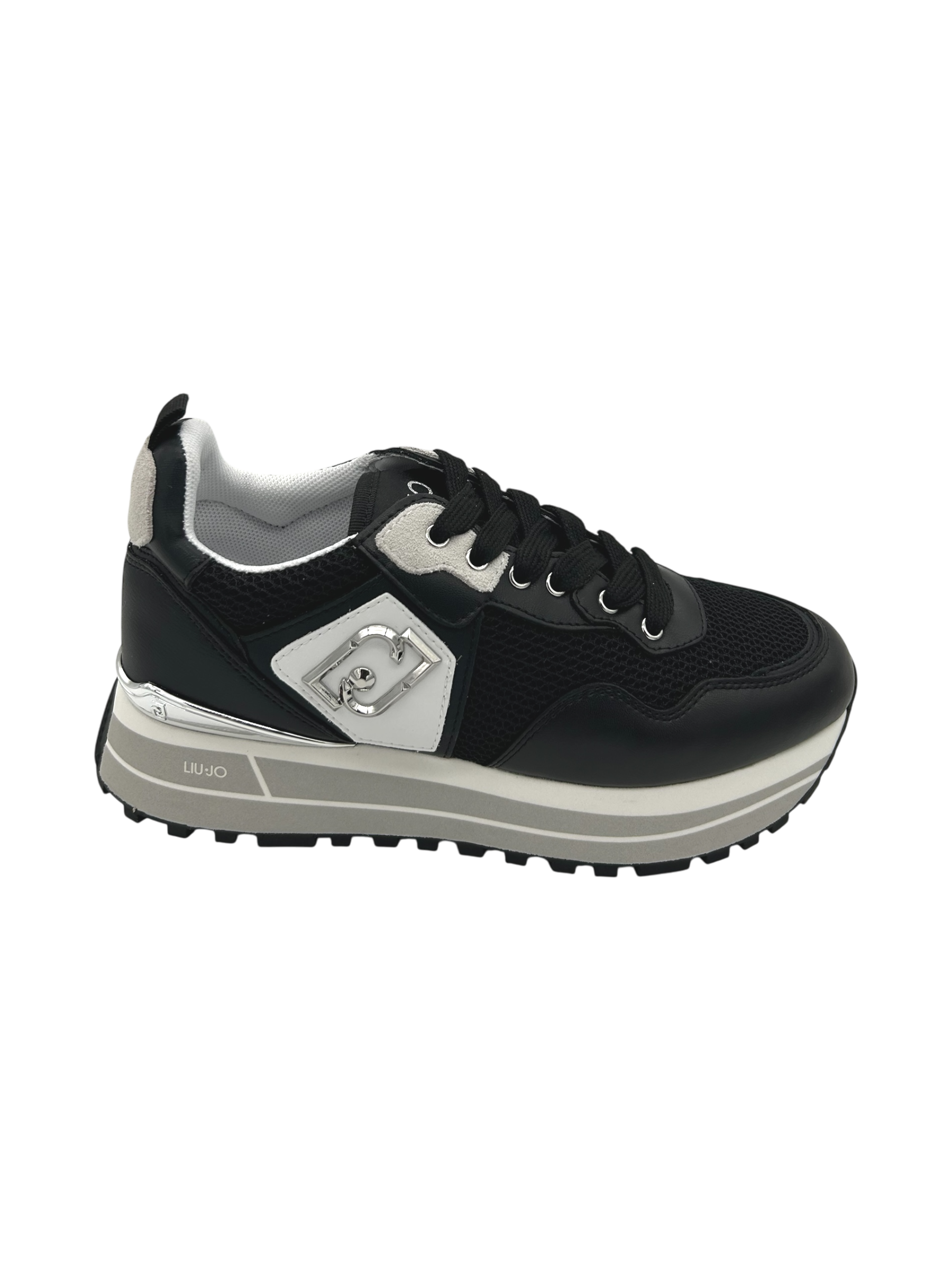 Sneakers pelle LIUJO Black - Maxi Wonder 01 -