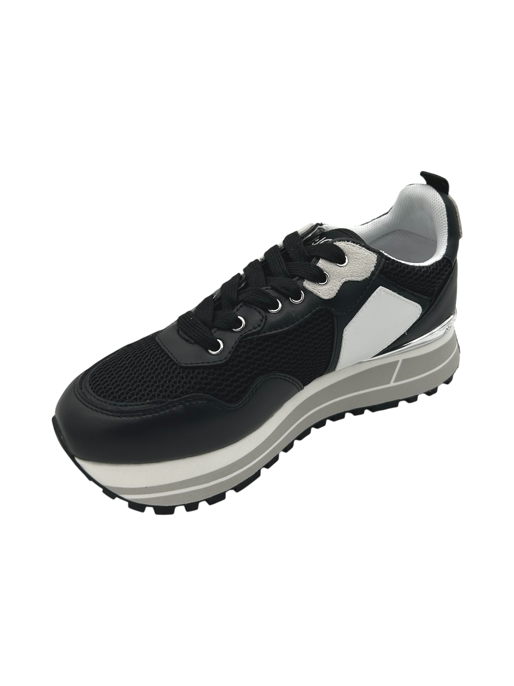 Sneakers pelle LIUJO Black - Maxi Wonder 01 -