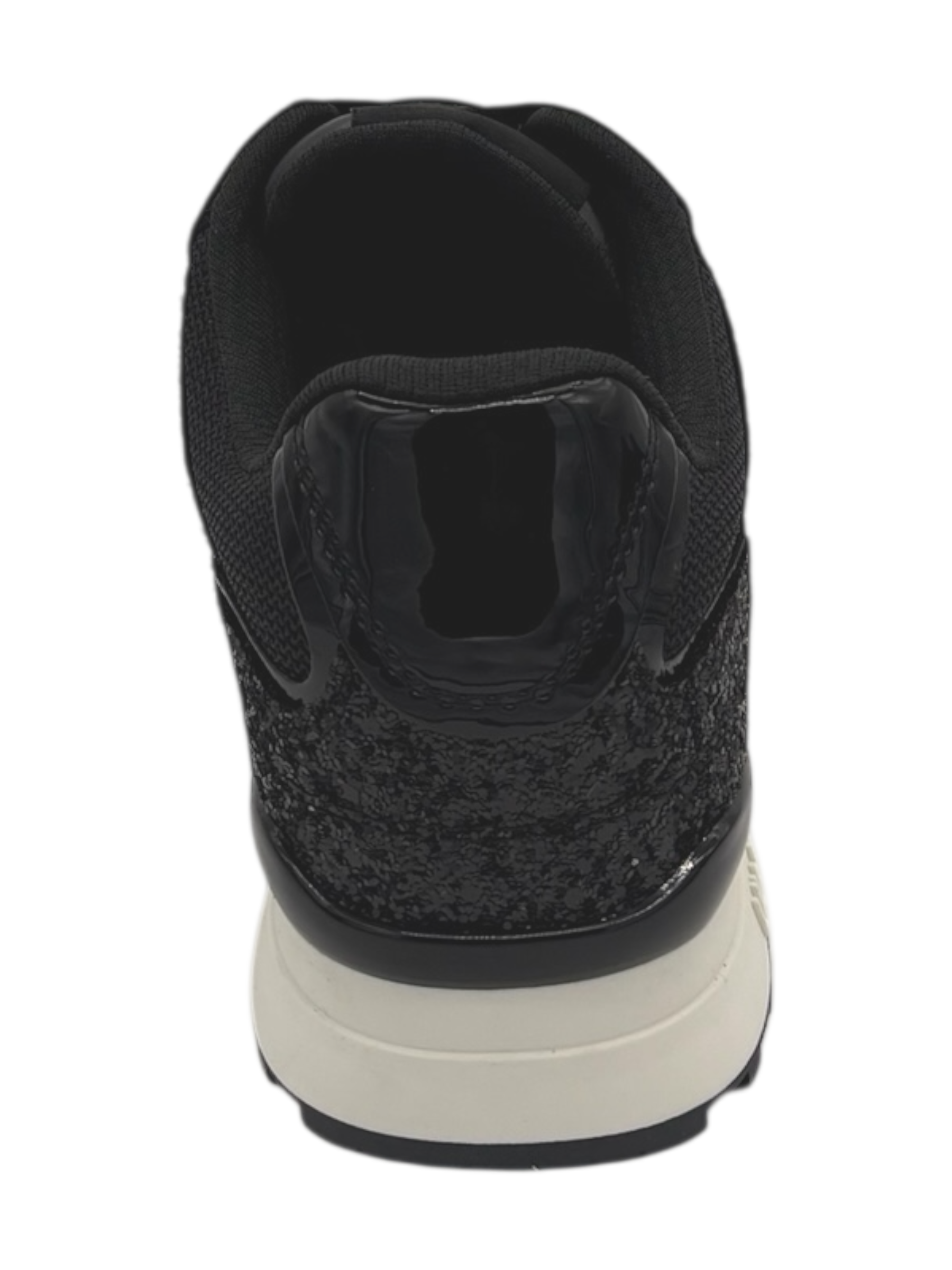 Sneakers pelle LIUJO Black Glitter - Maxi Wonder Low 02 -