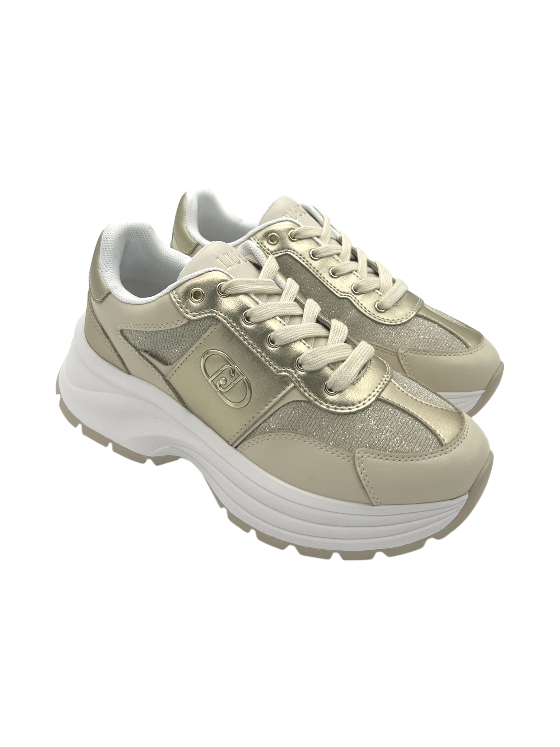 Sneakers pelle LIUJO Light Gold - Eva 02 -