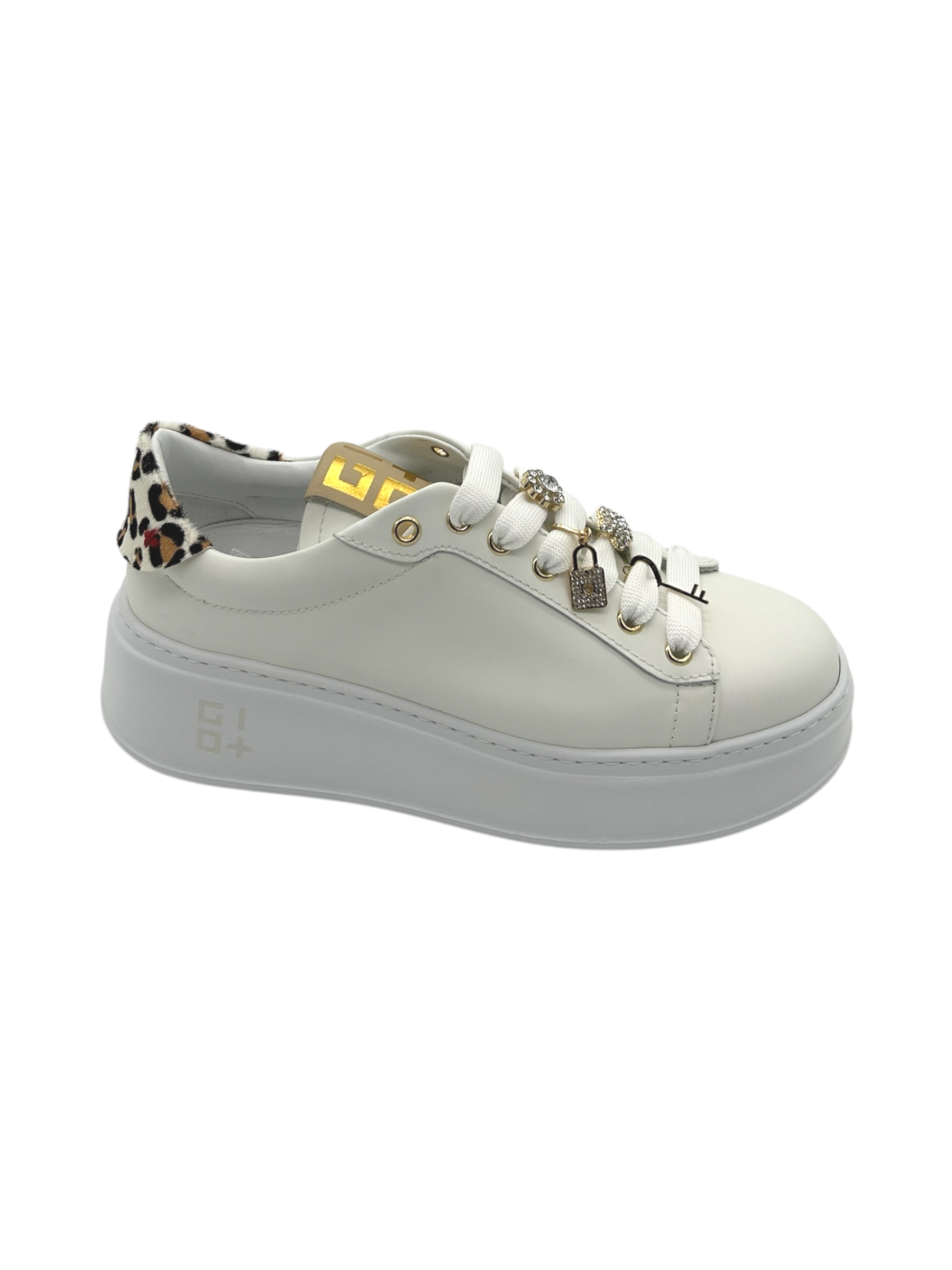 Sneakers pelle donna GIO+ Casual Chic Animalier - PIA354 A -