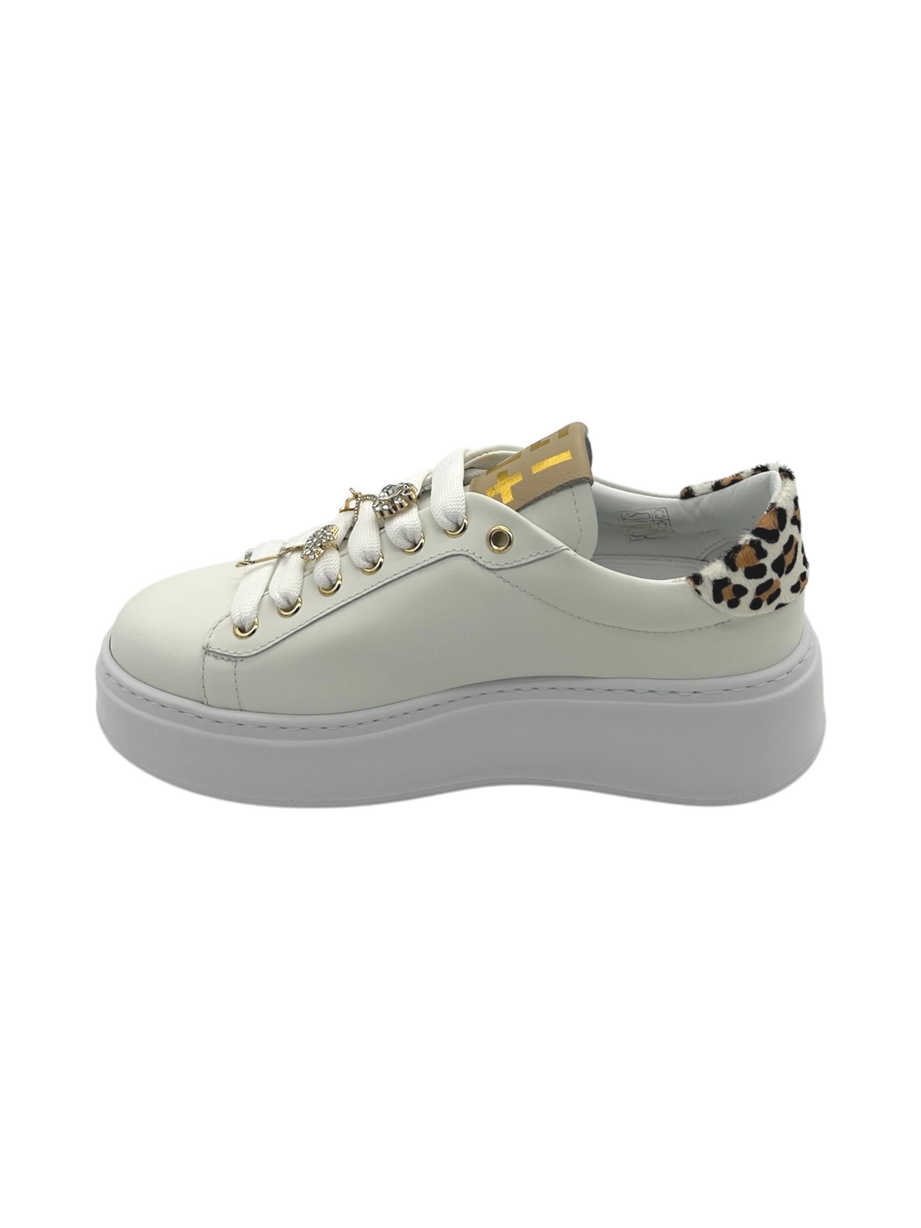 Sneakers pelle donna GIO+ Casual Chic Animalier - PIA354 A -