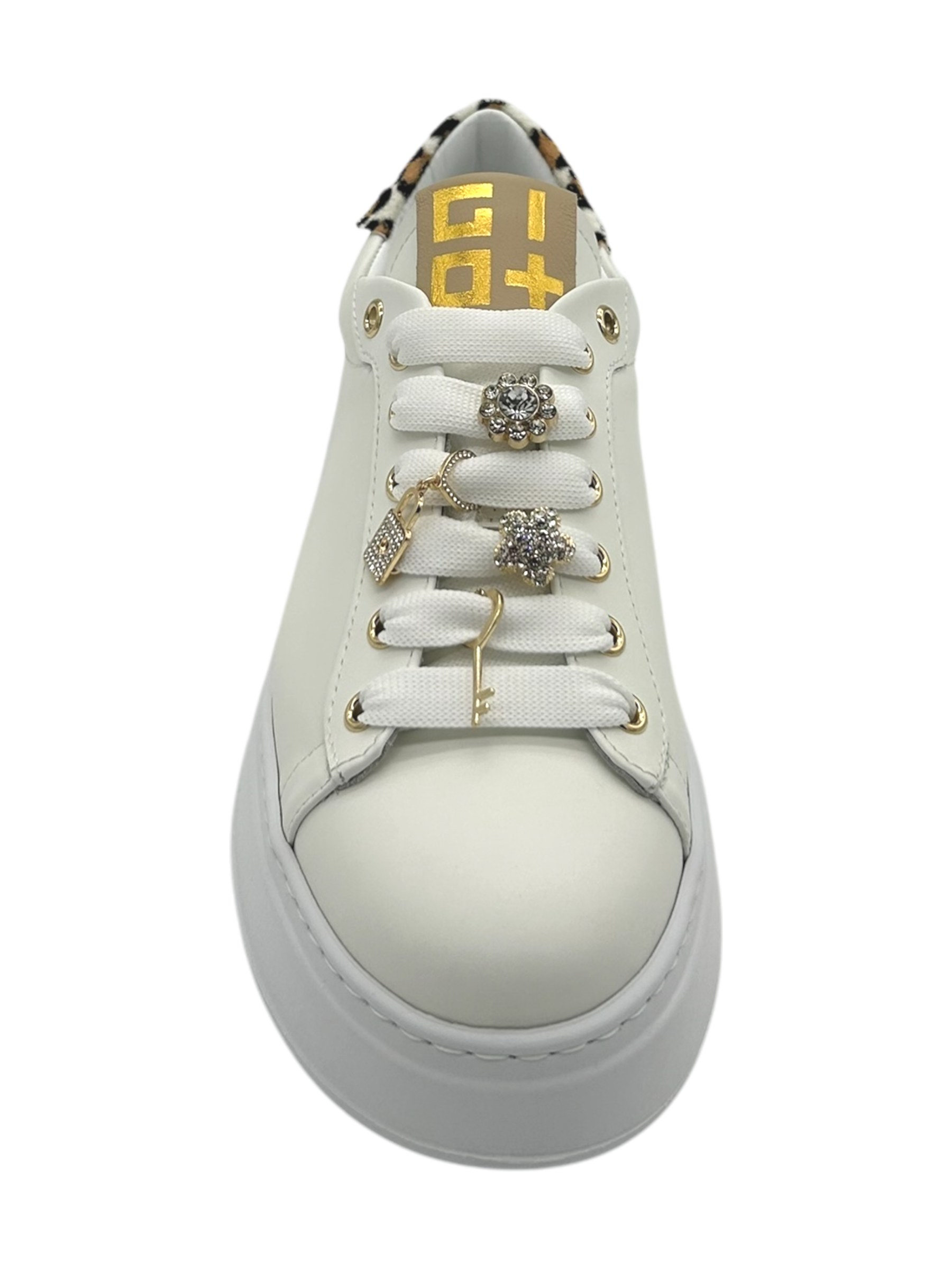 Sneakers pelle donna GIO+ Casual Chic Animalier - PIA354 A -