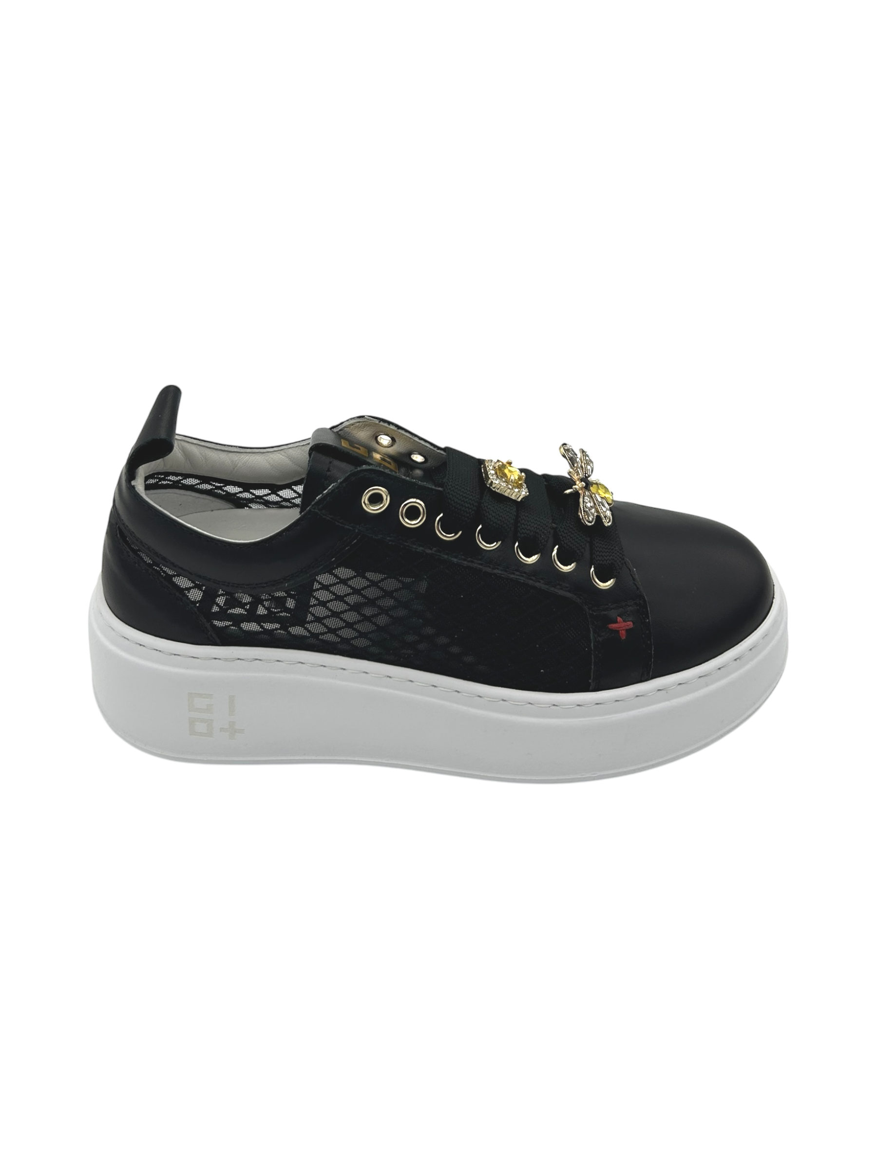 Sneakers pelle donna GIO+ Combi Black - PIA342 B -