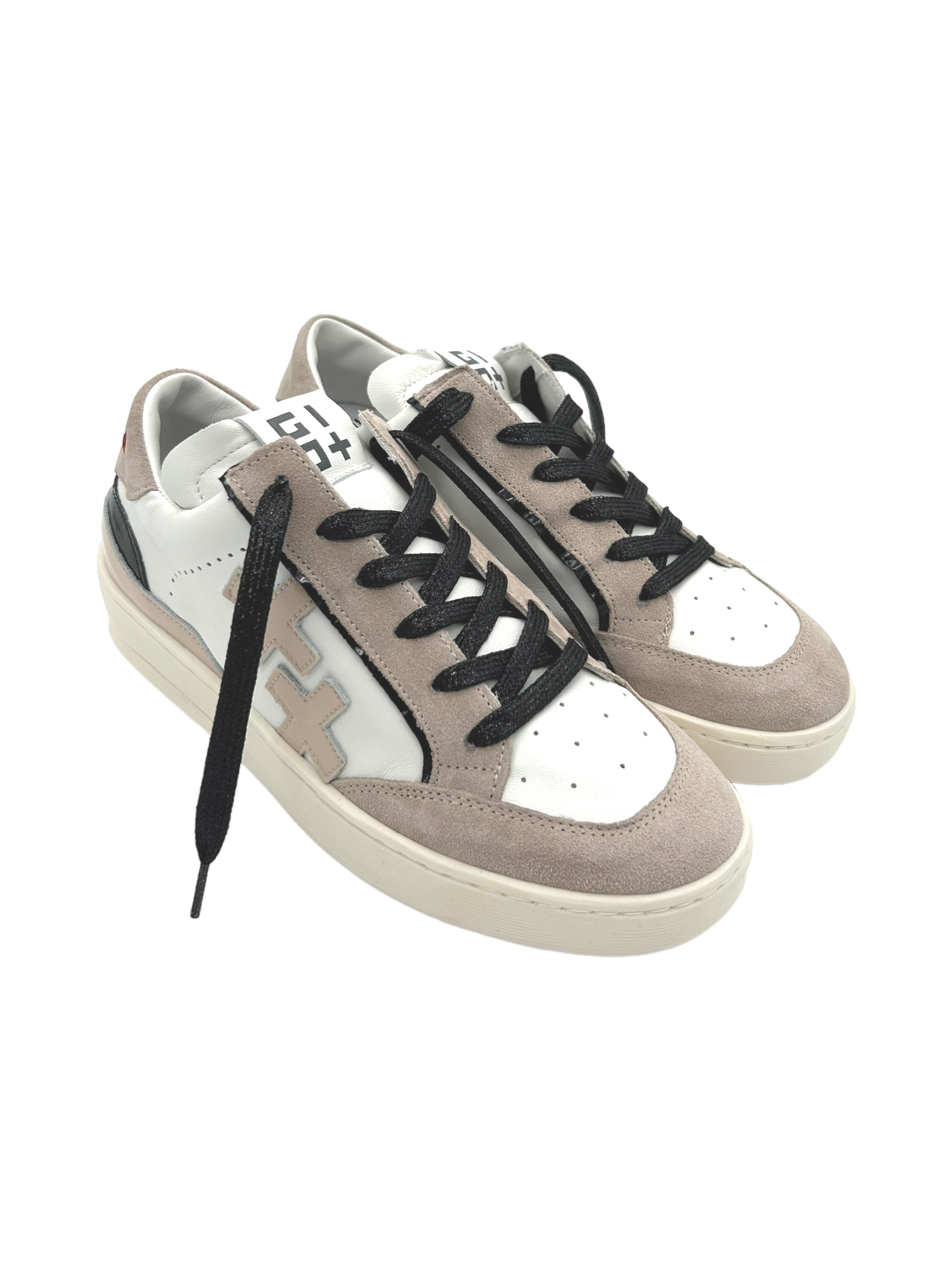 Sneakers pelle donna GIO+ Combi Black Latte Sahara - VITTO 30 -