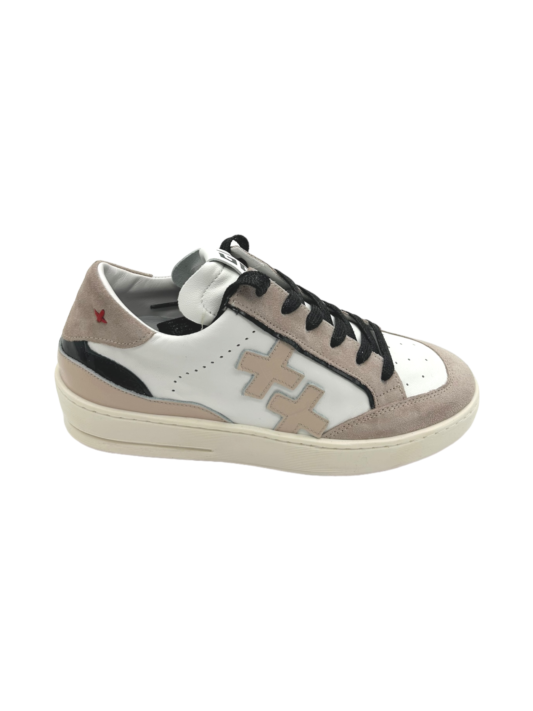 Sneakers pelle donna GIO+ Combi Black Latte Sahara - VITTO 30 -