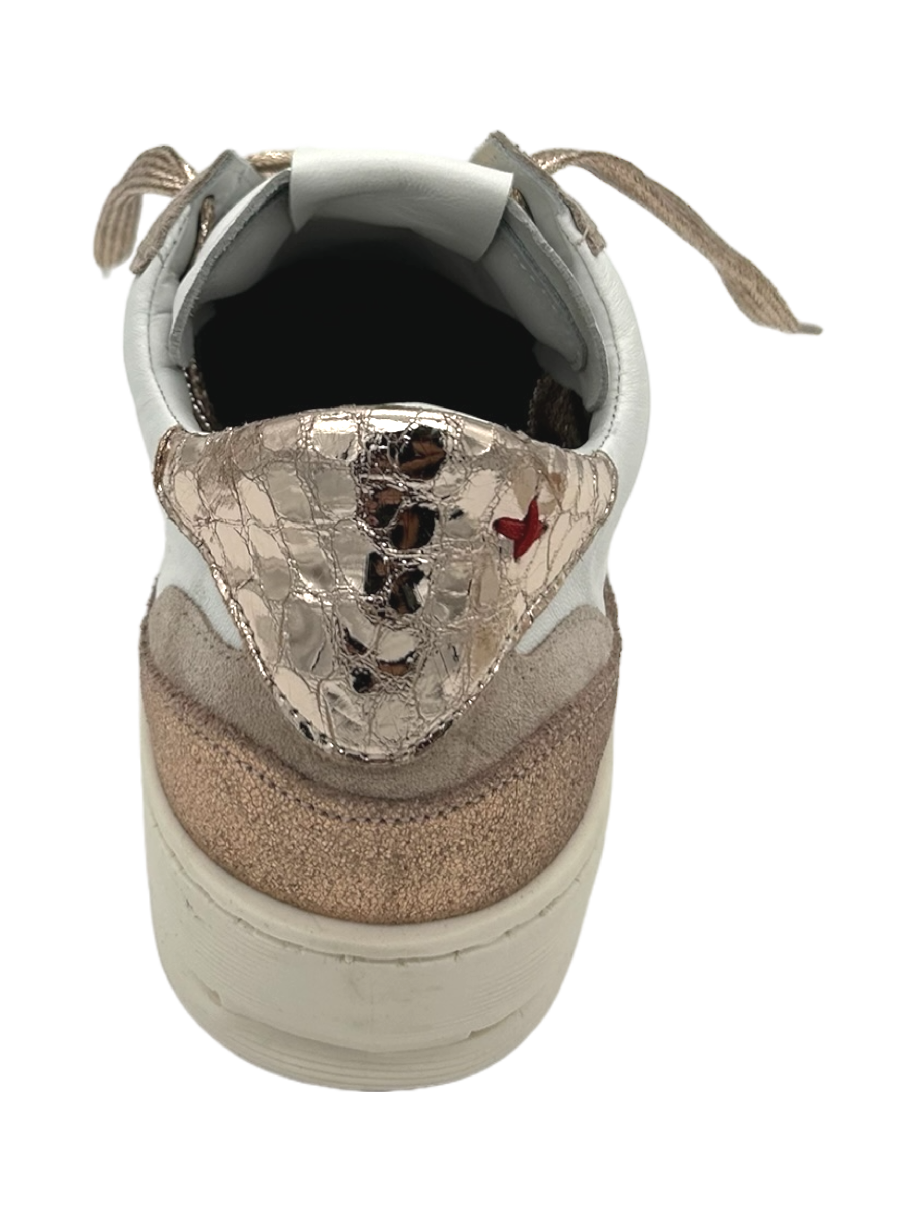 Sneakers pelle donna GIO+ Combi White Rose - VITTO 28 -
