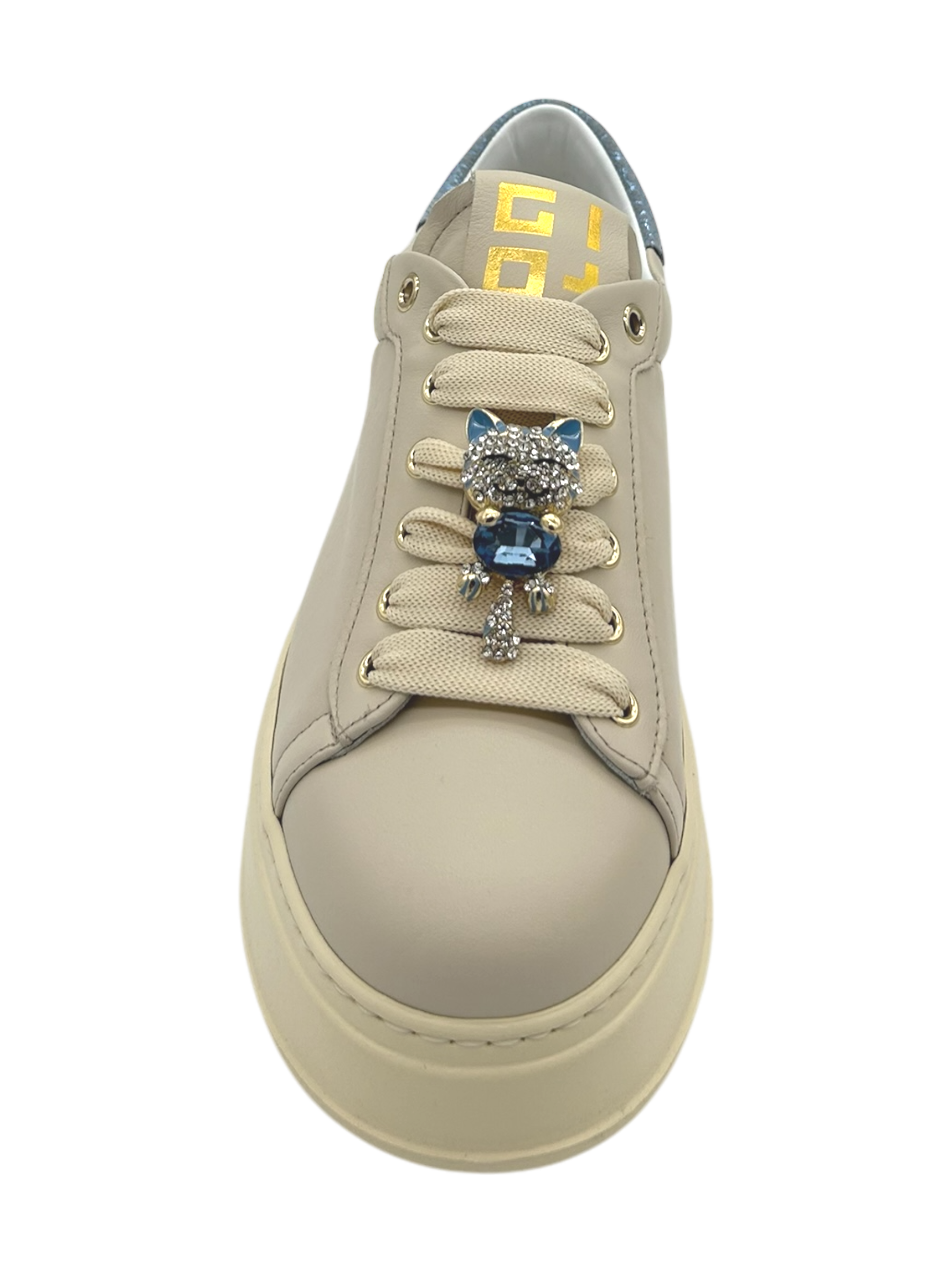 Sneakers pelle donna GIO+ Combi Gatto Milk - PIA312 A -