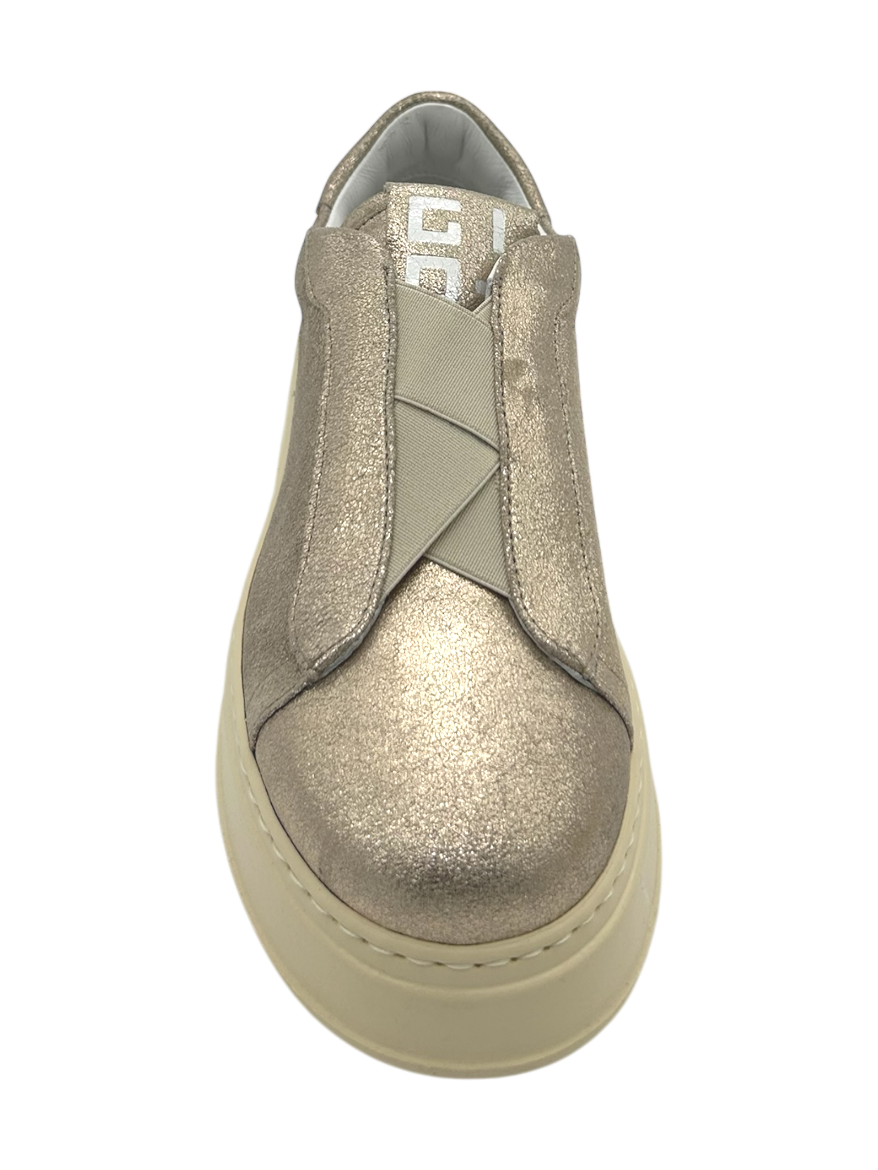 Sneakers pelle donna GIO+ Combi Gold - Nila 05 -
