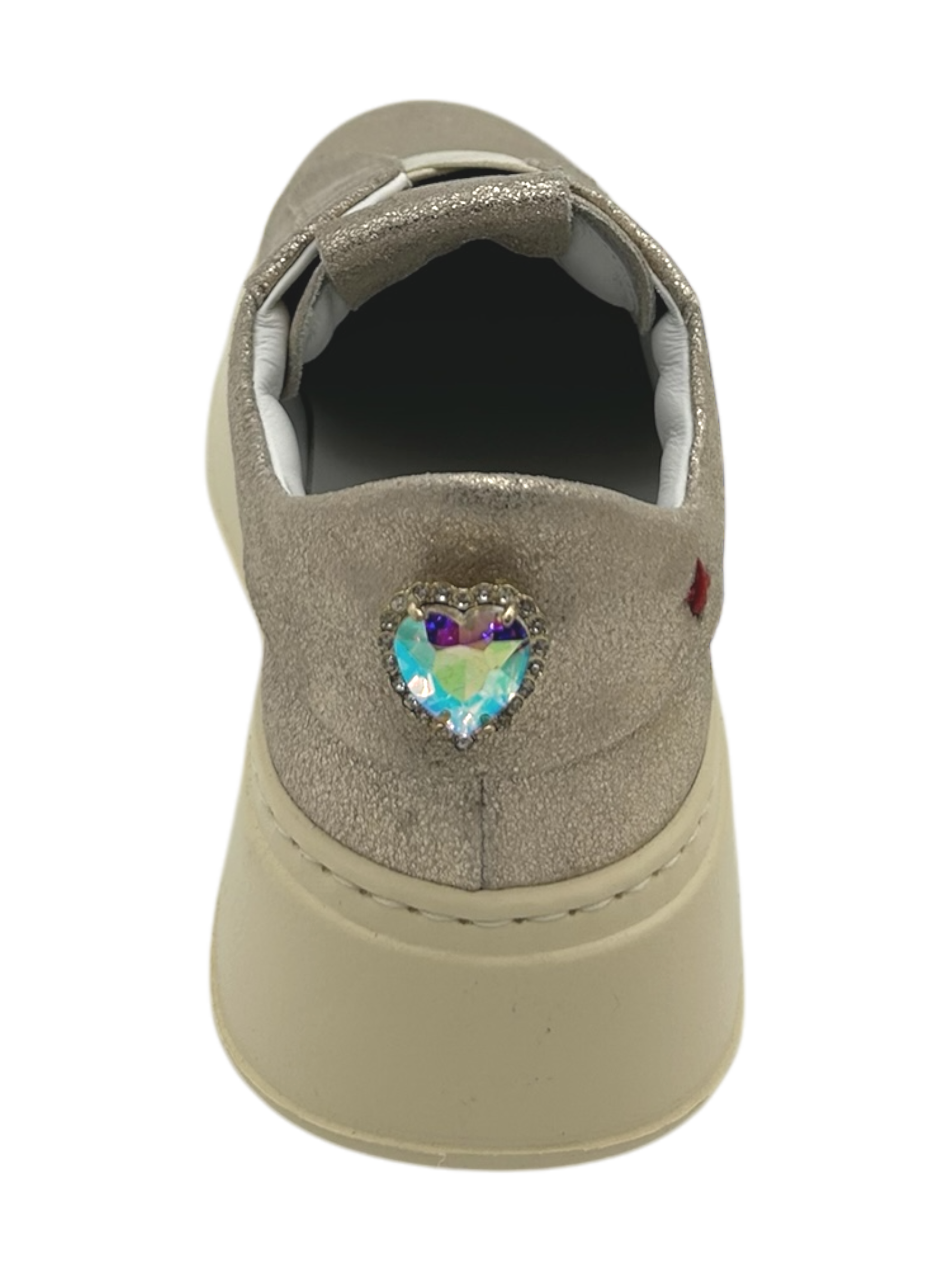 Sneakers pelle donna GIO+ Combi Gold - Nila 05 -