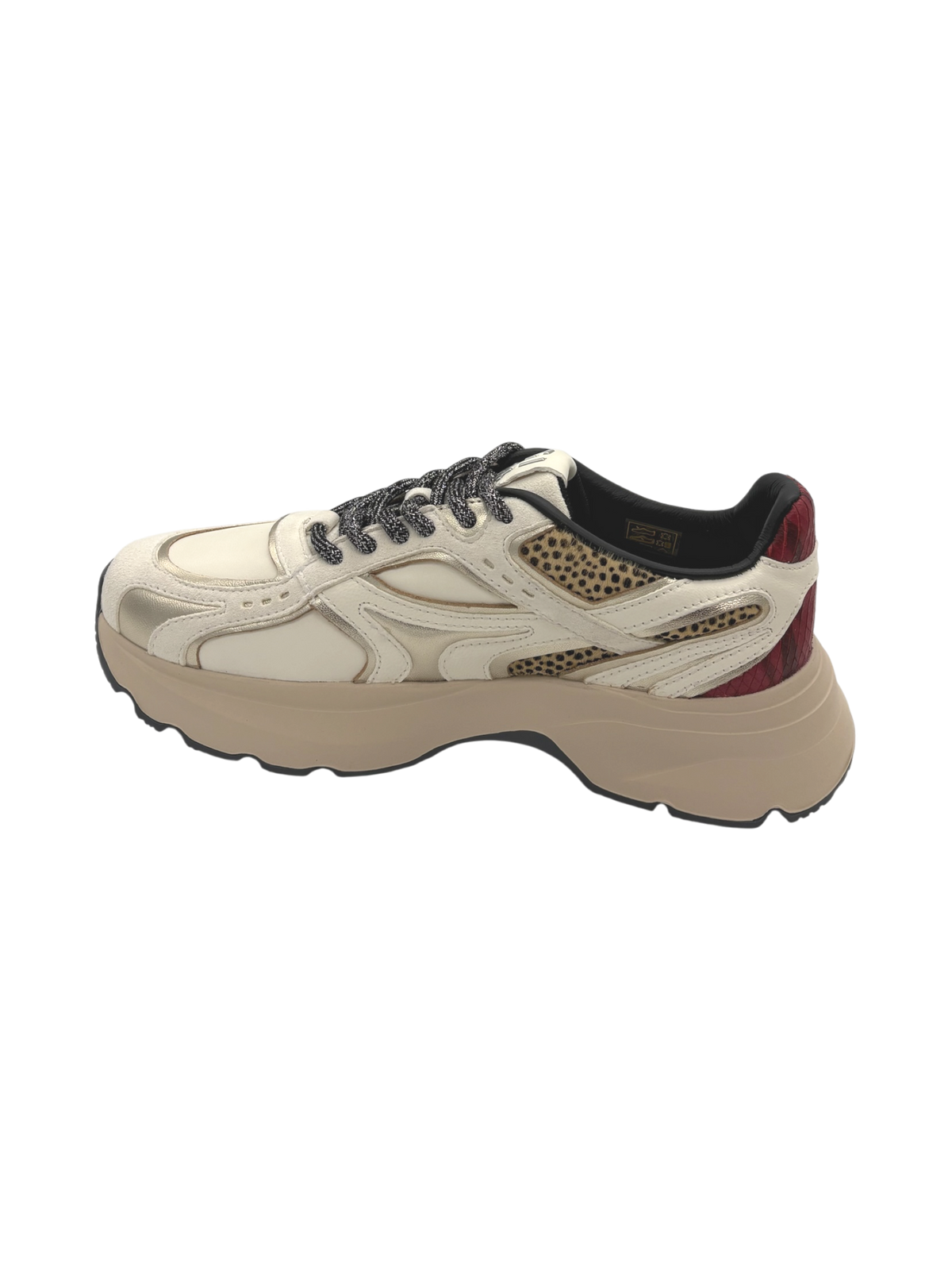 Sneakers donna GIO+ Combi Gold Dalia 36 in pelle