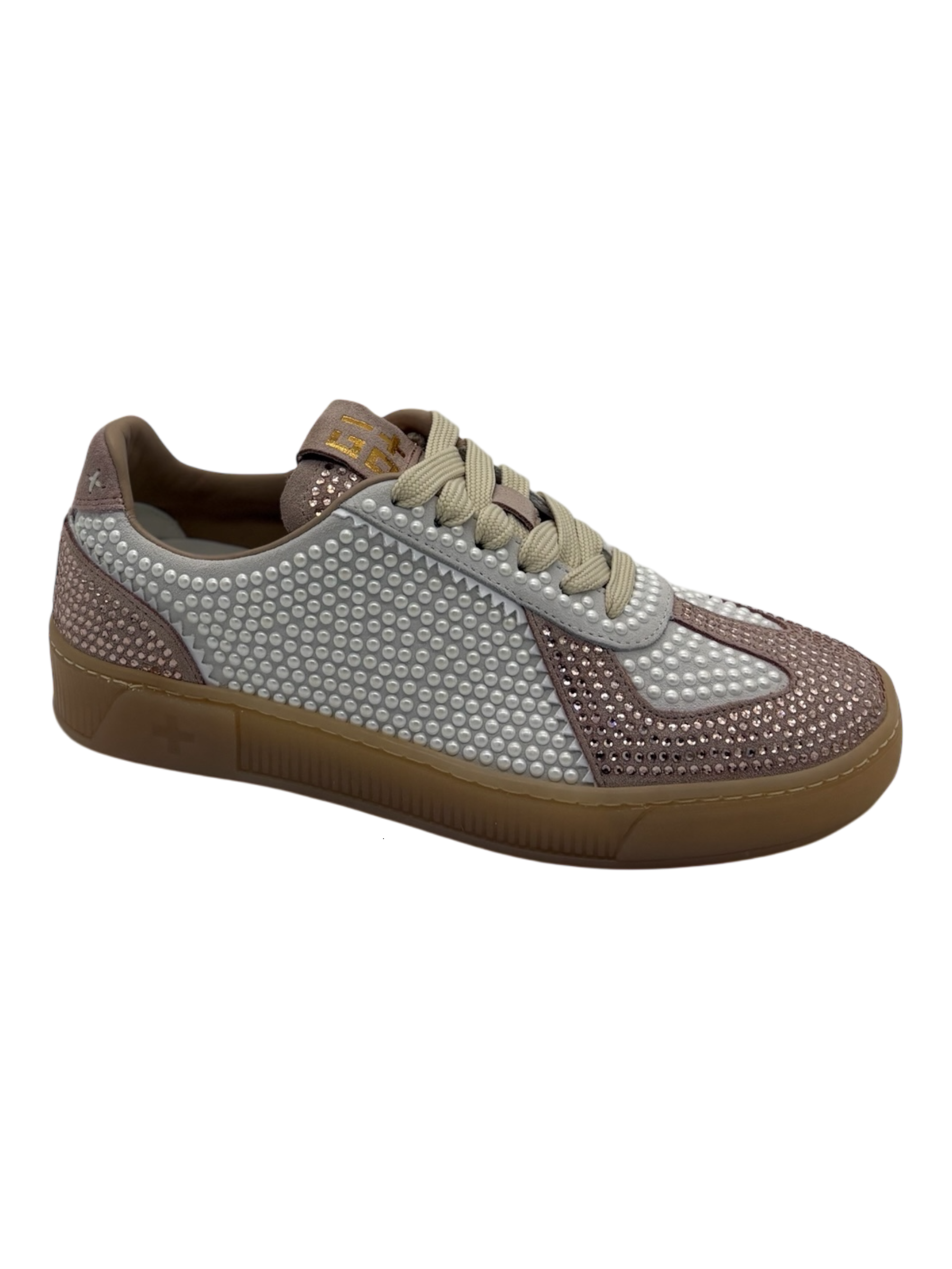 Sneakers pelle donna GIO+ Combi Perla -Blue 1022 -