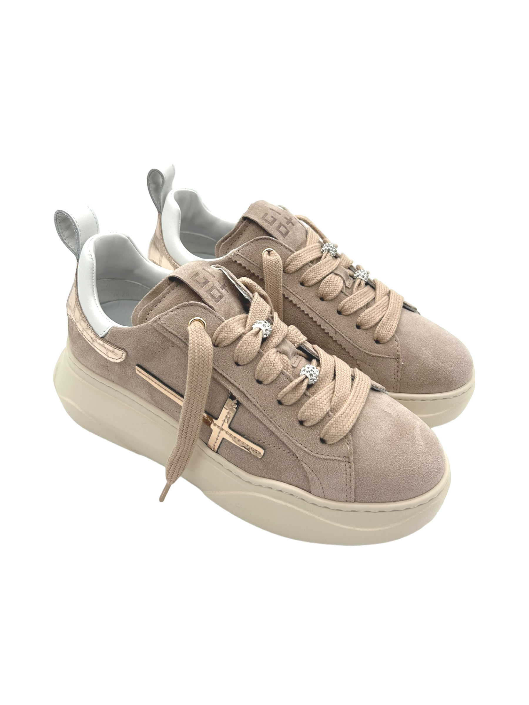 Sneakers pelle donna GIO+ Combi Sahara - Giada 66L -