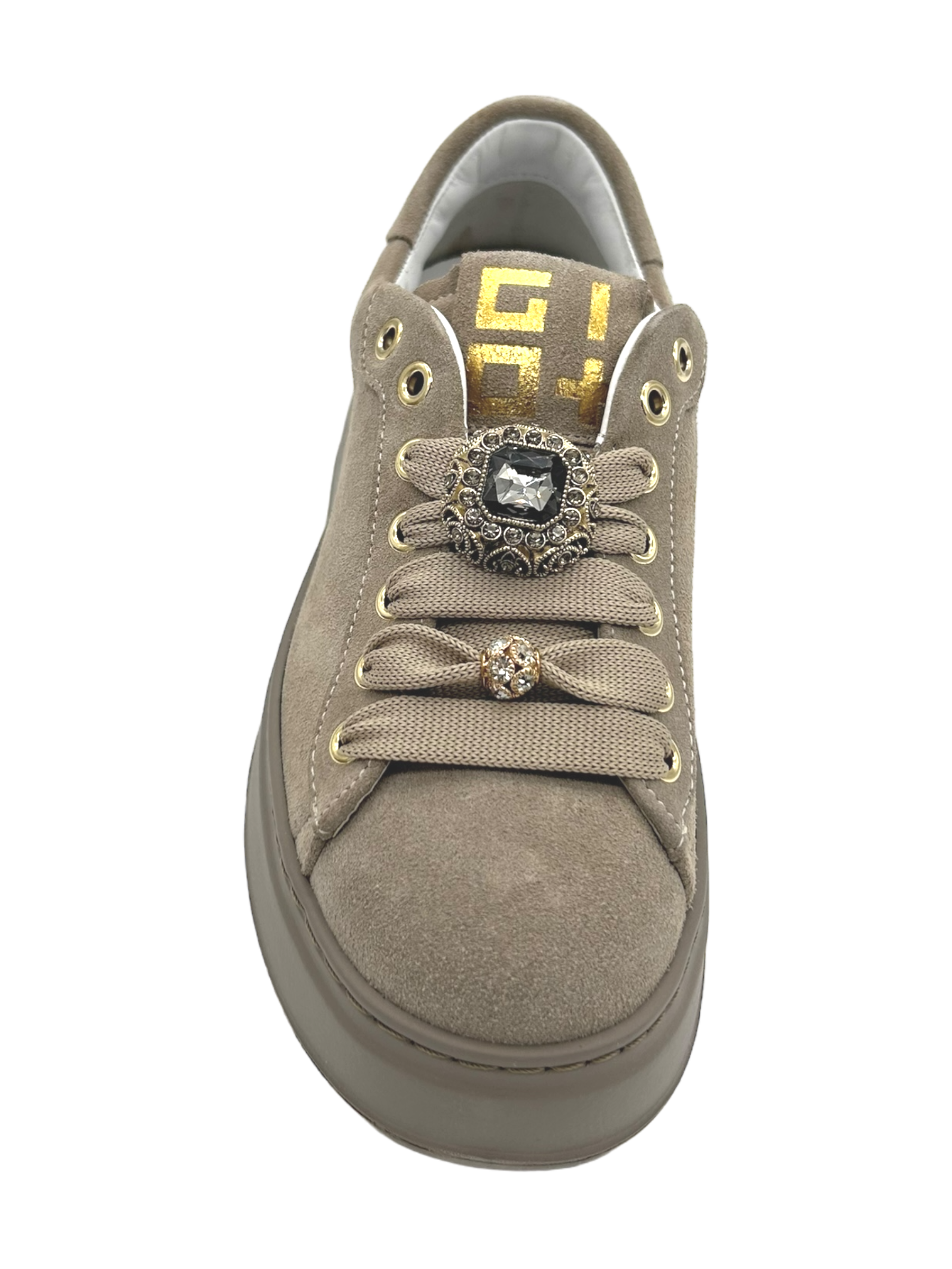 Sneakers pelle donna GIO+ Combi Tortora - PIA 250C -