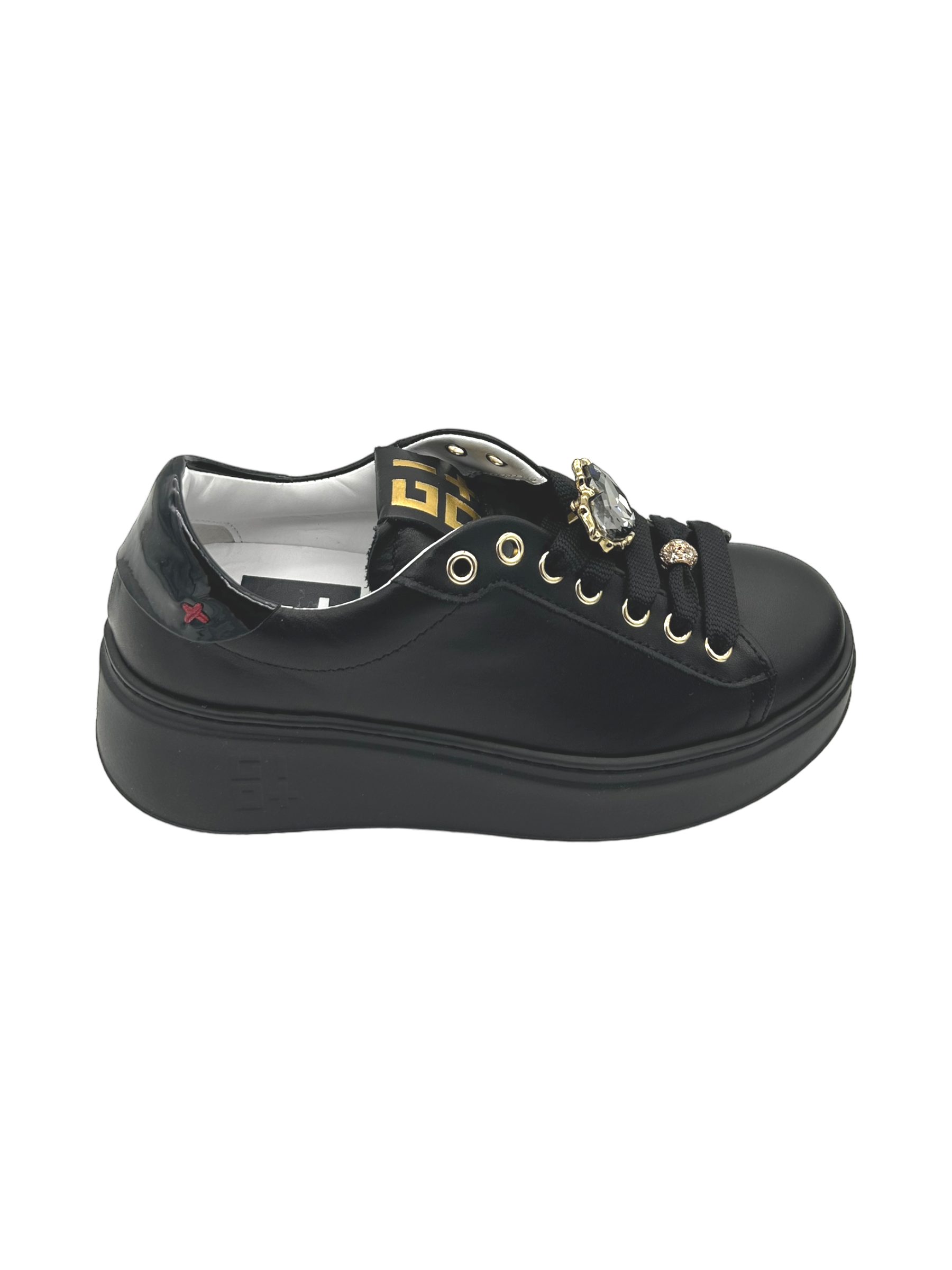 Sneakers pelle donna GIO+ Combi Black - PIA 258A -