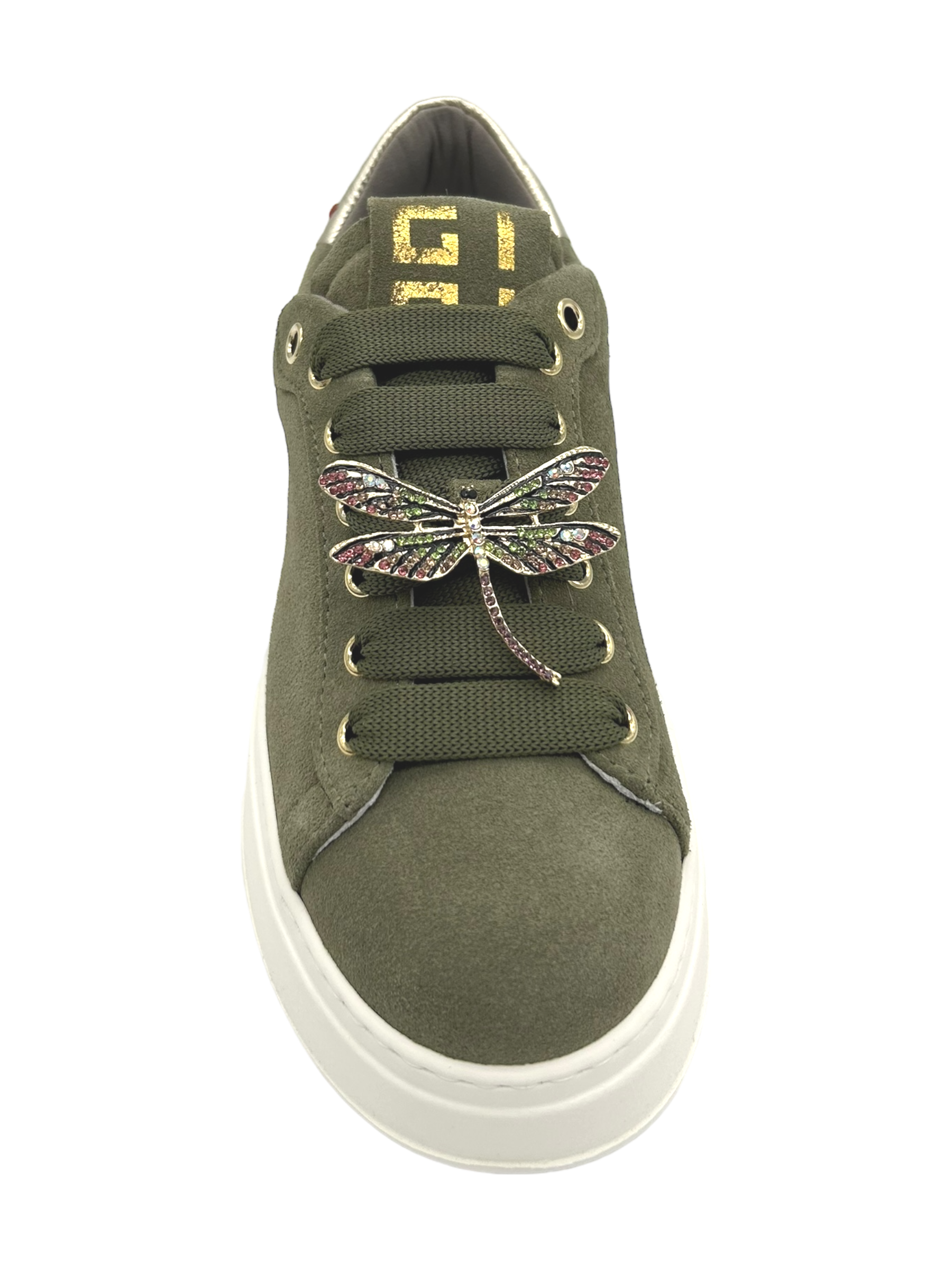 Sneakers pelle donna GIO+ Combi Verde - PIA 232A -