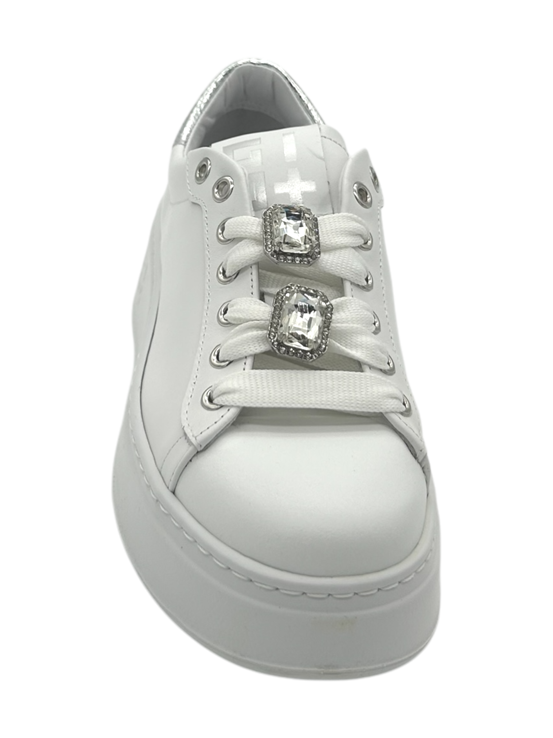 Sneakers pelle donna GIO+ Combi White Silver - PIA266 A -
