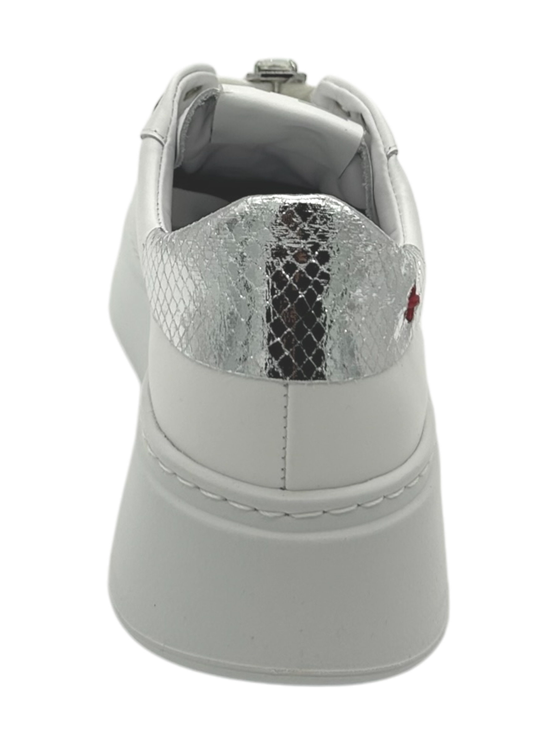 Sneakers pelle donna GIO+ Combi White Silver - PIA266 A -