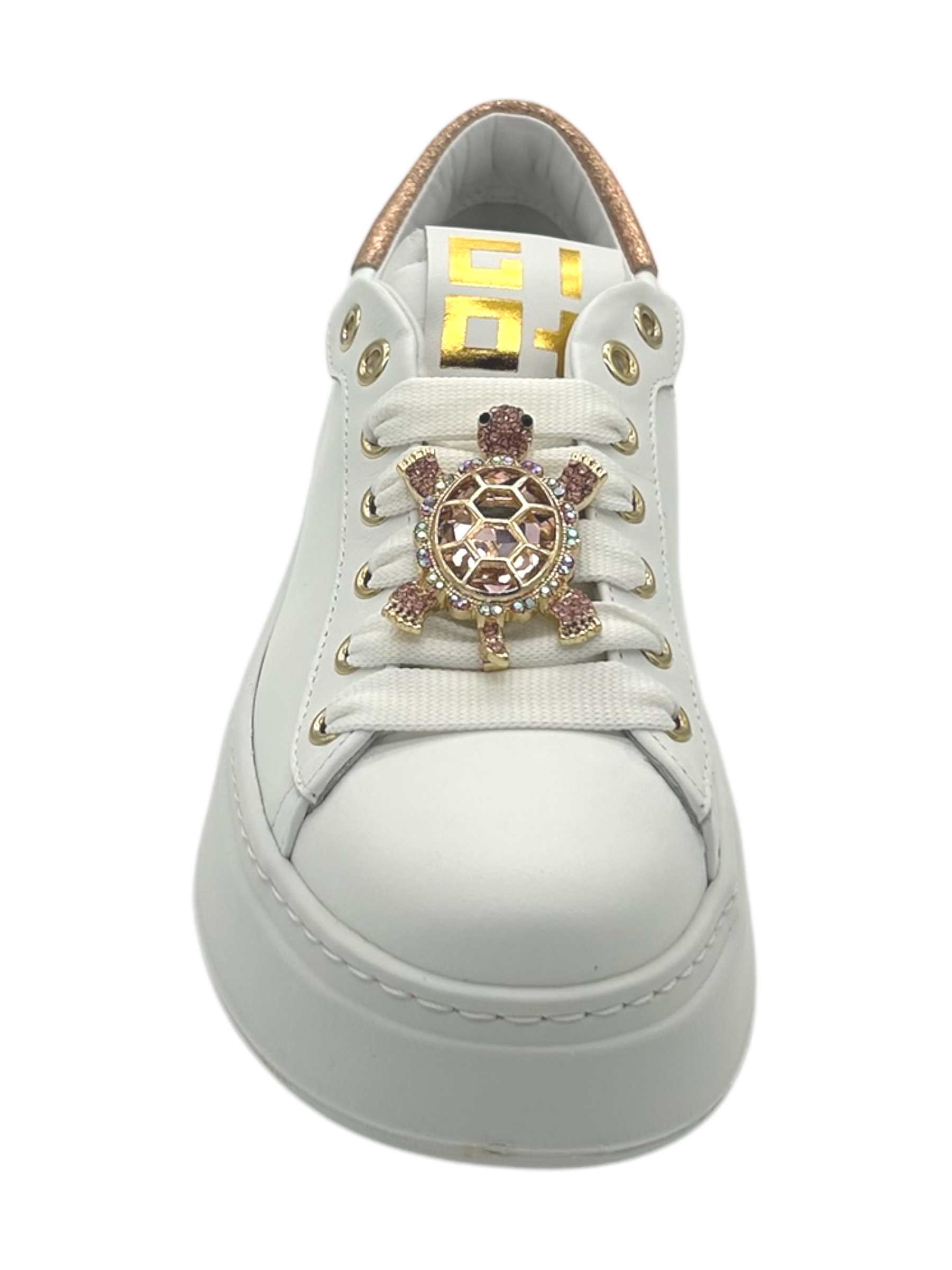 Sneakers pelle donna GIO+ Combi White Tarta - PIA322 A -