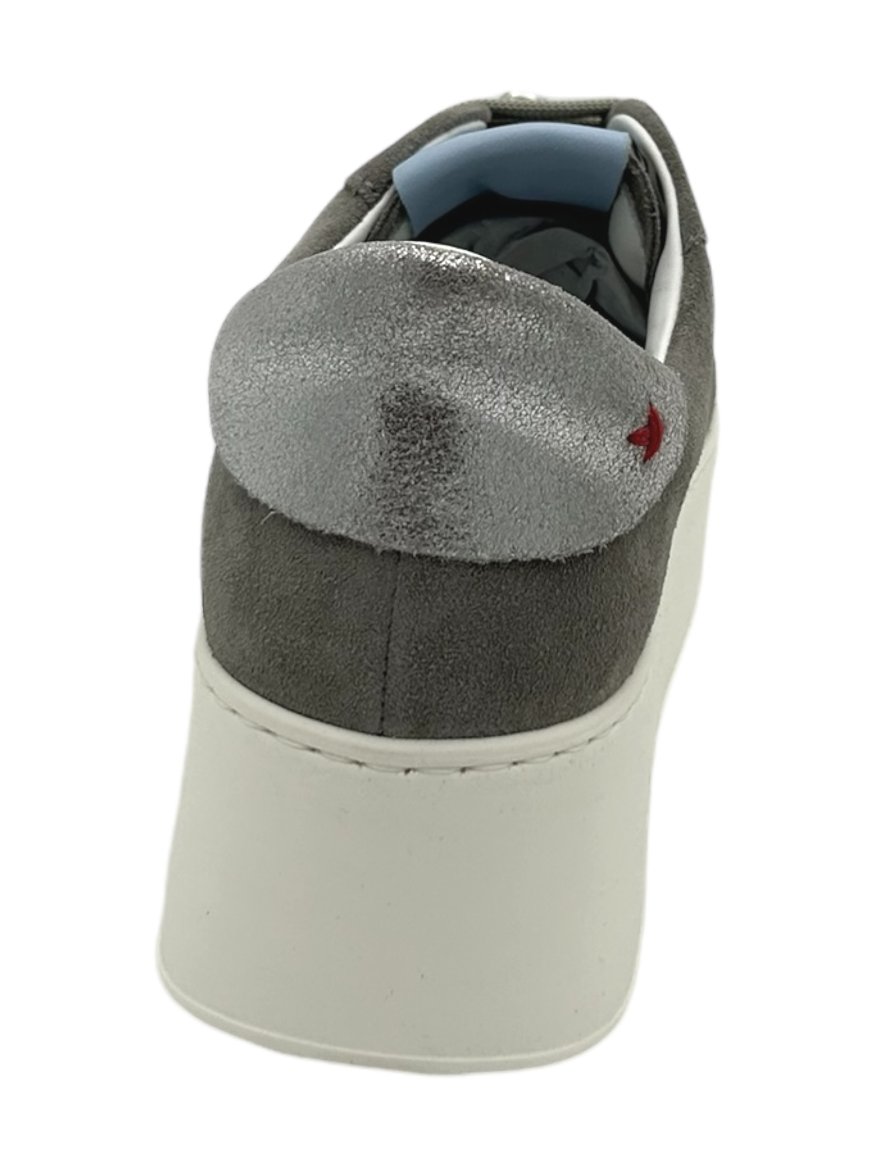 Sneakers pelle donna GIO+ Combi pelle Grigia - ROSA 12 -