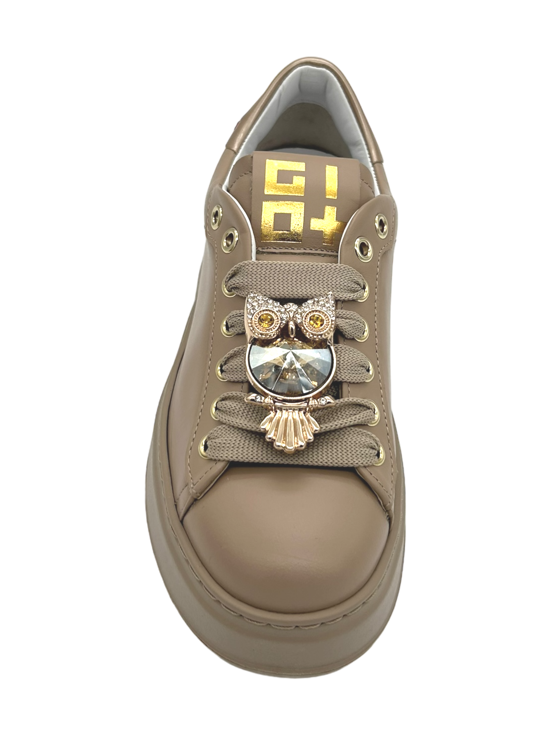 Sneakers pelle donna GIO+ Combi pelle Nudo - PIA 244A -