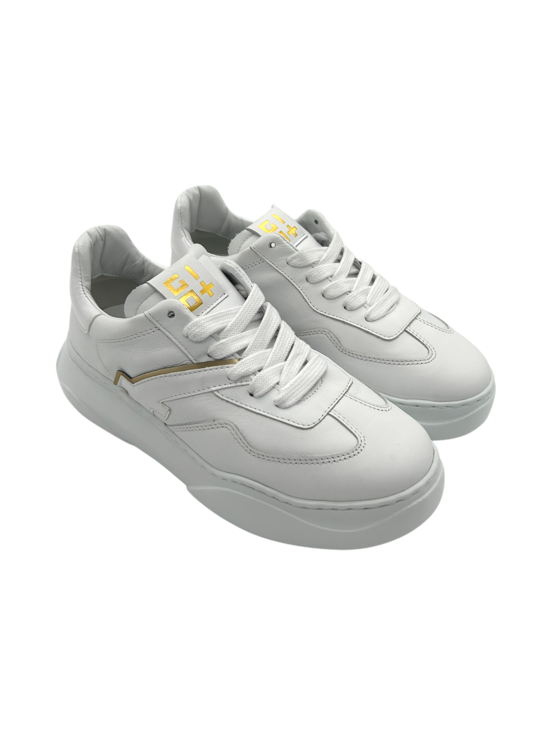 Sneakers pelle donna GIO+ Total White - Giada 220 -