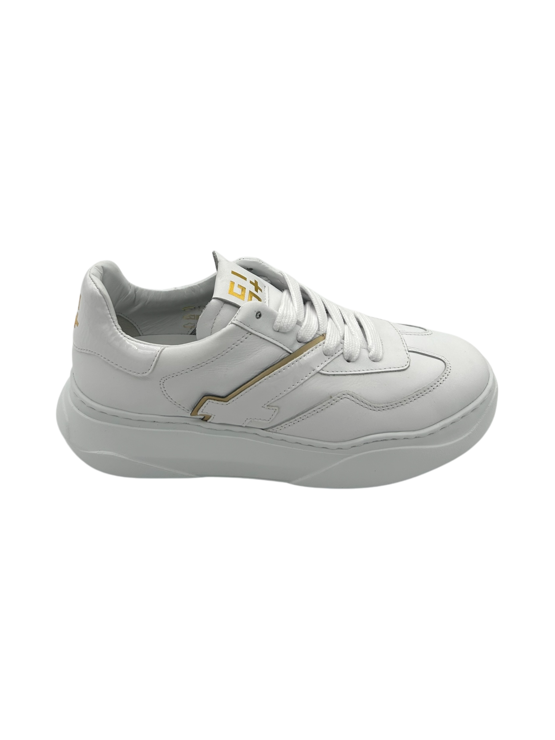 Sneakers pelle donna GIO+ Total White - Giada 220 -