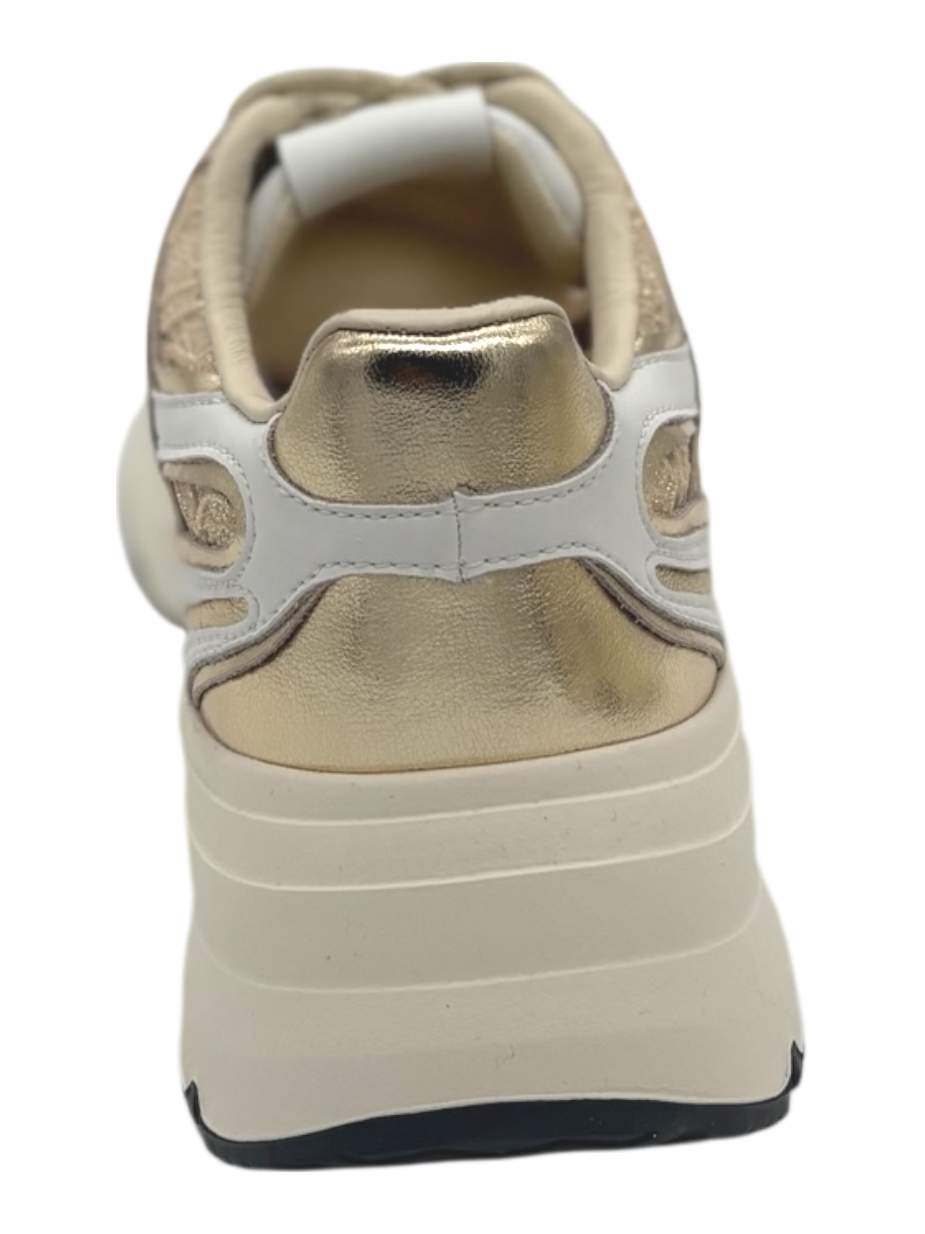 Sneakers pelle donna GIO+ combi Gold -Dalia 13 -