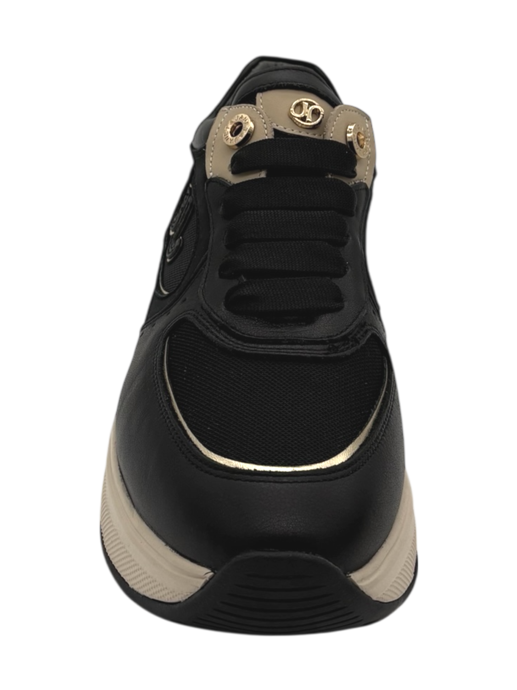 Sneakers pelle donna Janet & Janet Black -J380-