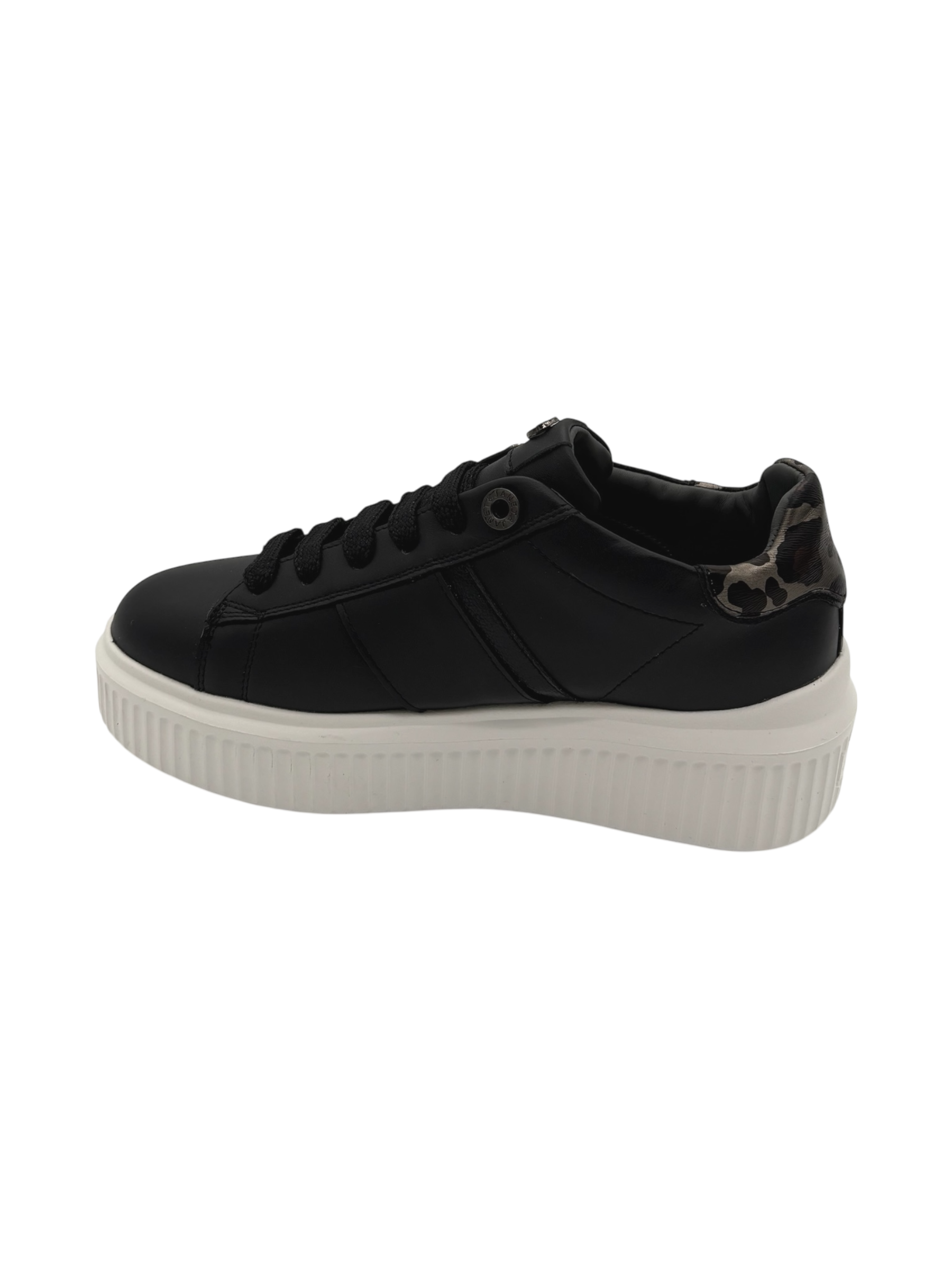 Sneakers pelle donna Janet & Janet Black -J400-