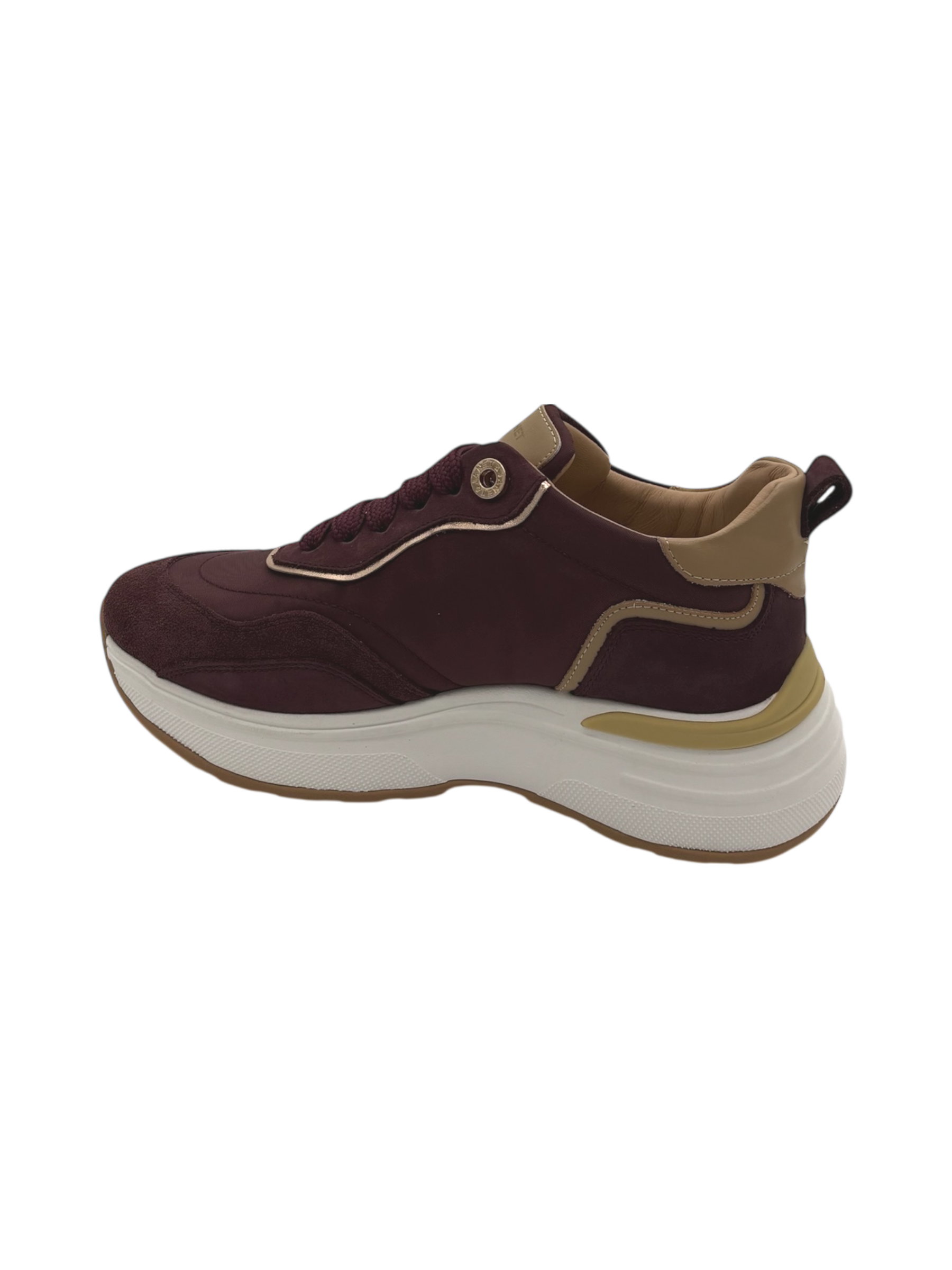 Sneakers pelle donna Janet & Janet Bordeaux -J382-