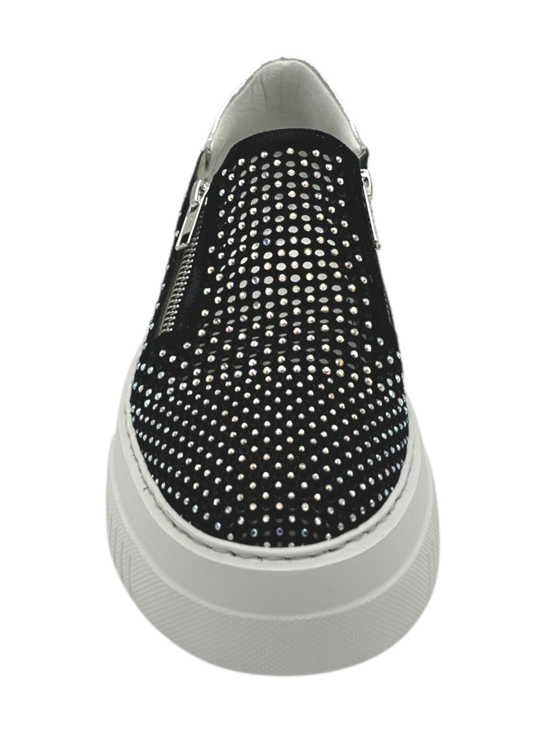 Sneakers slip-on pelle donna FRU.IT Black - 9082-