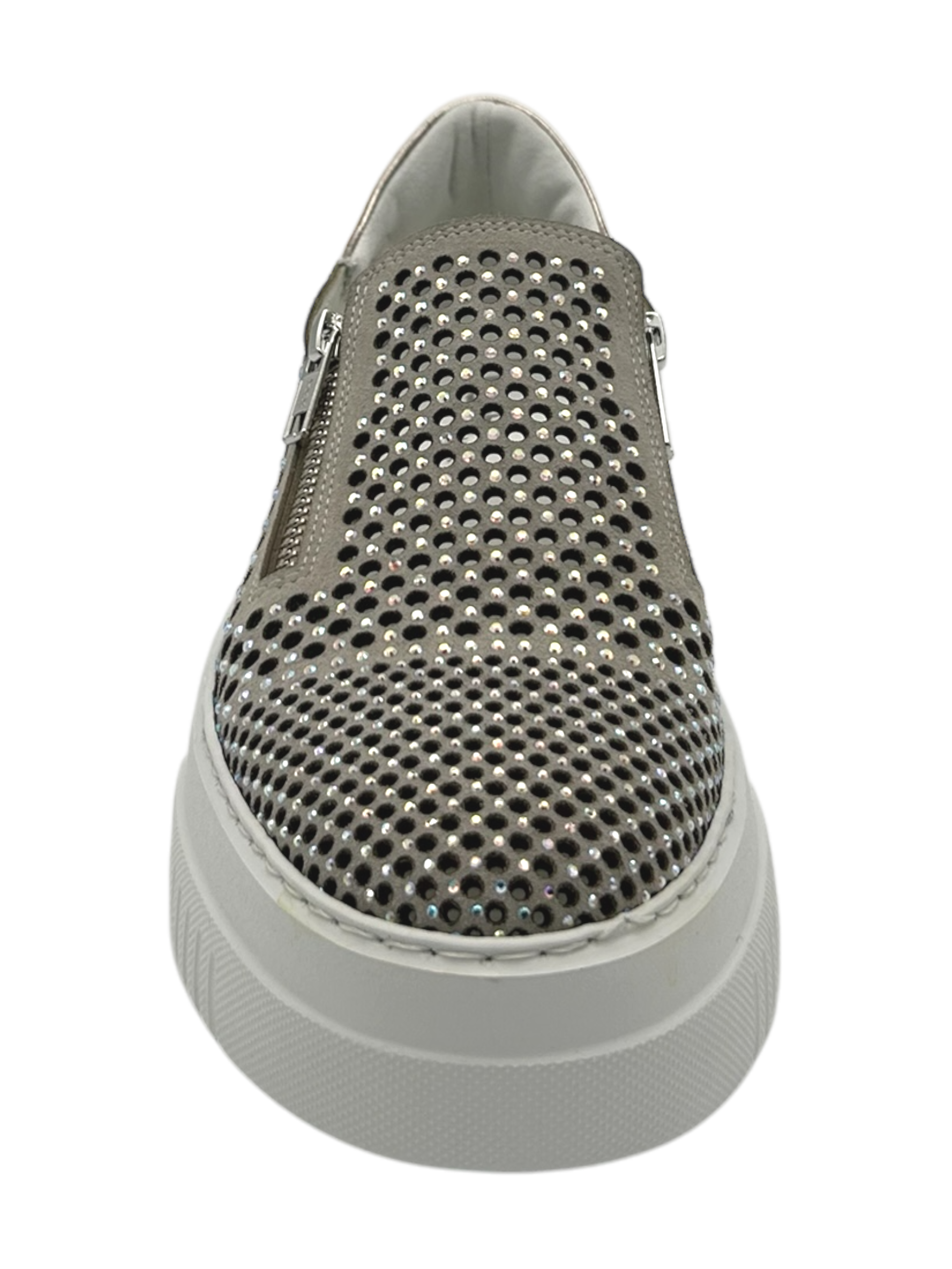 Sneakers slip-on pelle donna FRU.IT Ivory - 9082 -
