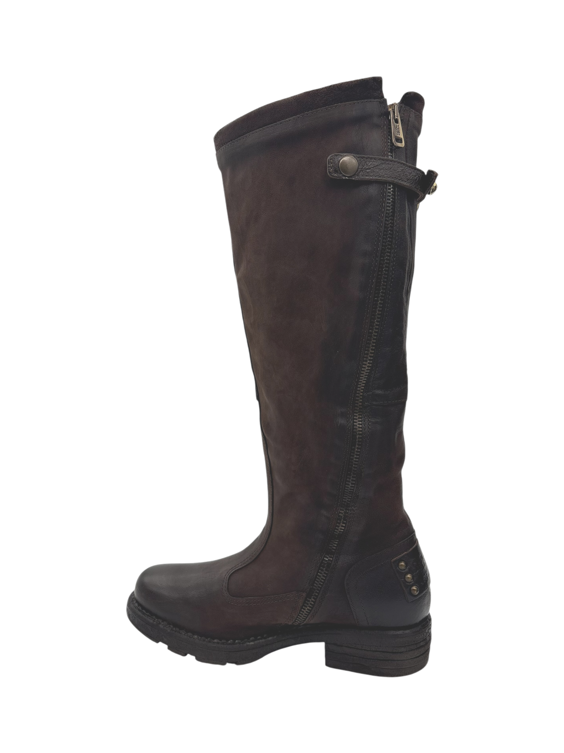 Stivale Donna AS98 C41303 in Pelle Ebano | Made in Italy
