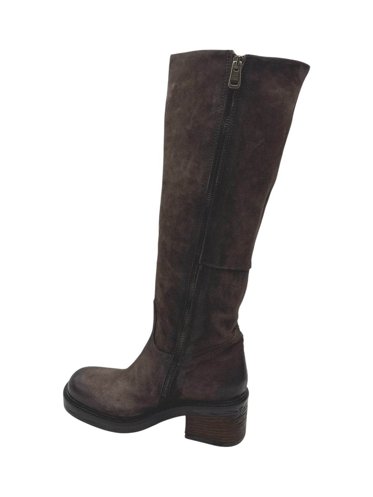 Stivale Donna AS98 C50301 in Pelle Ebano | Made in Italy