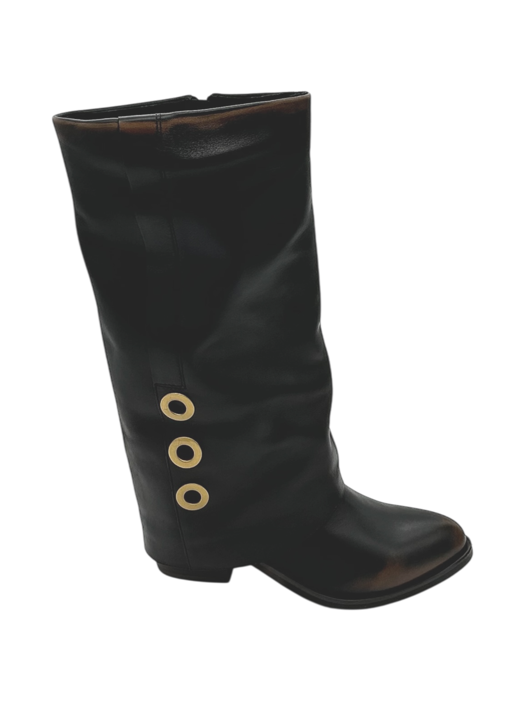 Stivale pelle donna BRUNO PREMI Cuoio Nero -BM5606X-