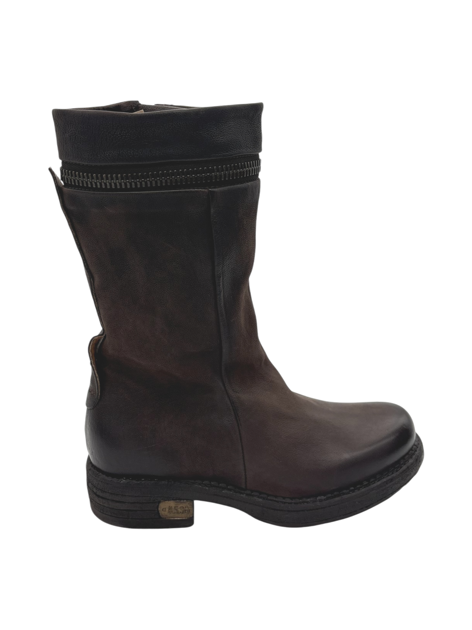 Stivale Pelle Donna AS98 Ebano C41207