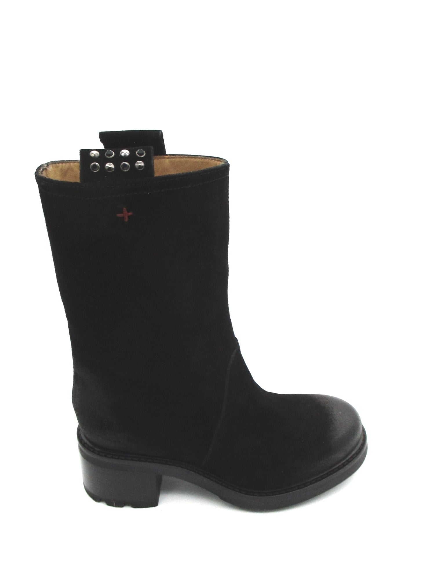 Stivale camoscio donna GIO+ Combi Velour Nero - AFRA 06B -