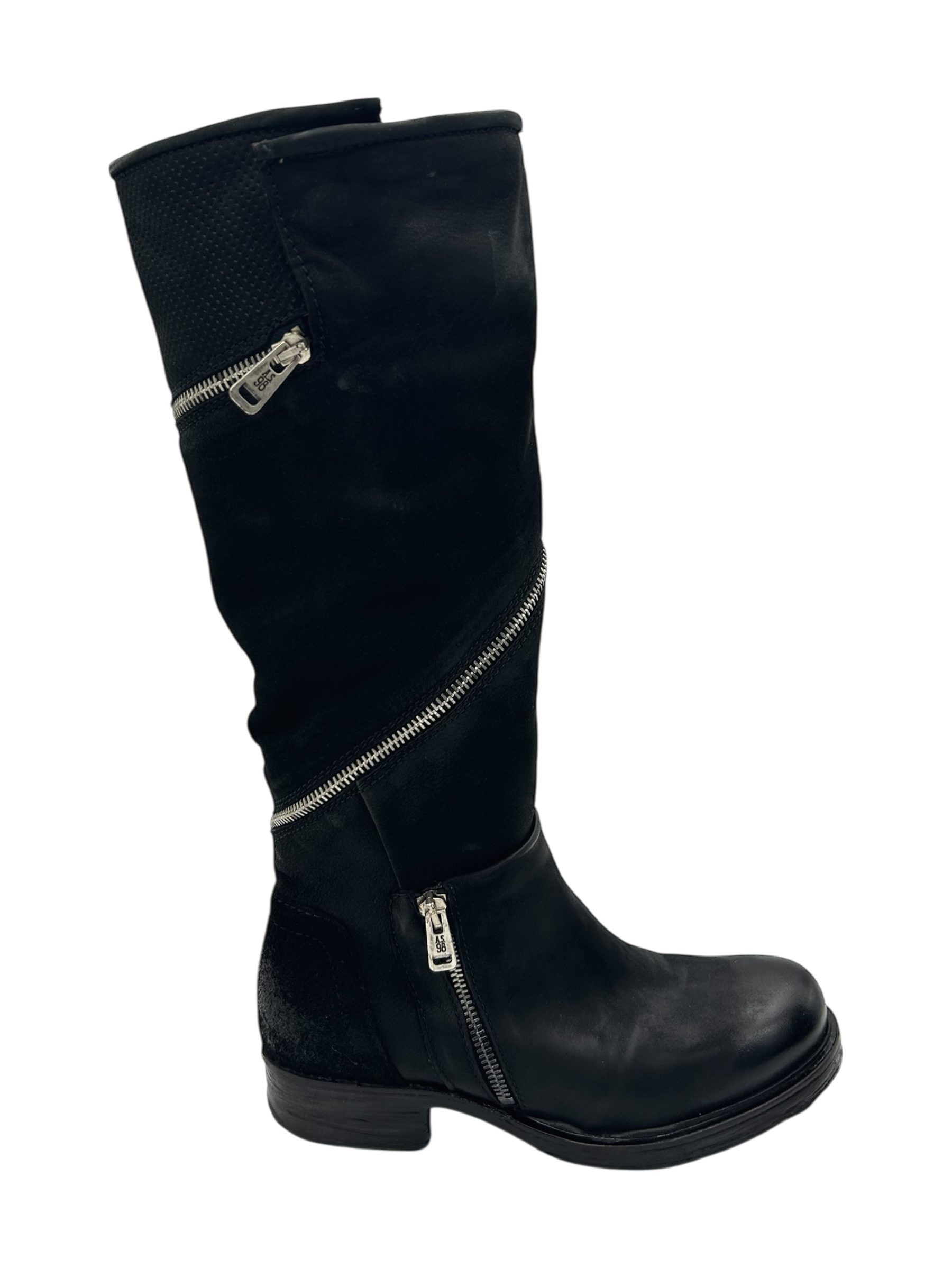 Stivale pelle donna AS98 Nero - 259219 -