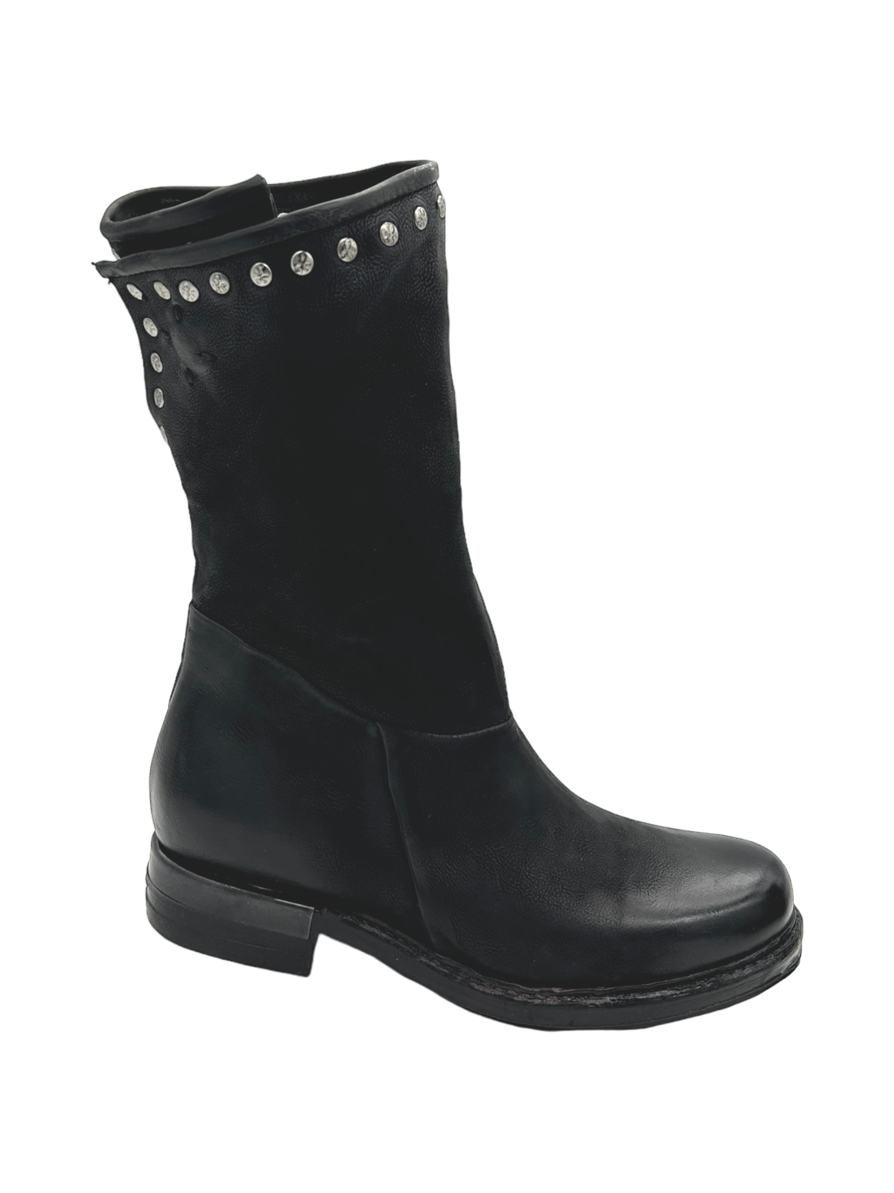 Stivale pelle donna AS98 Nero - B80302 -