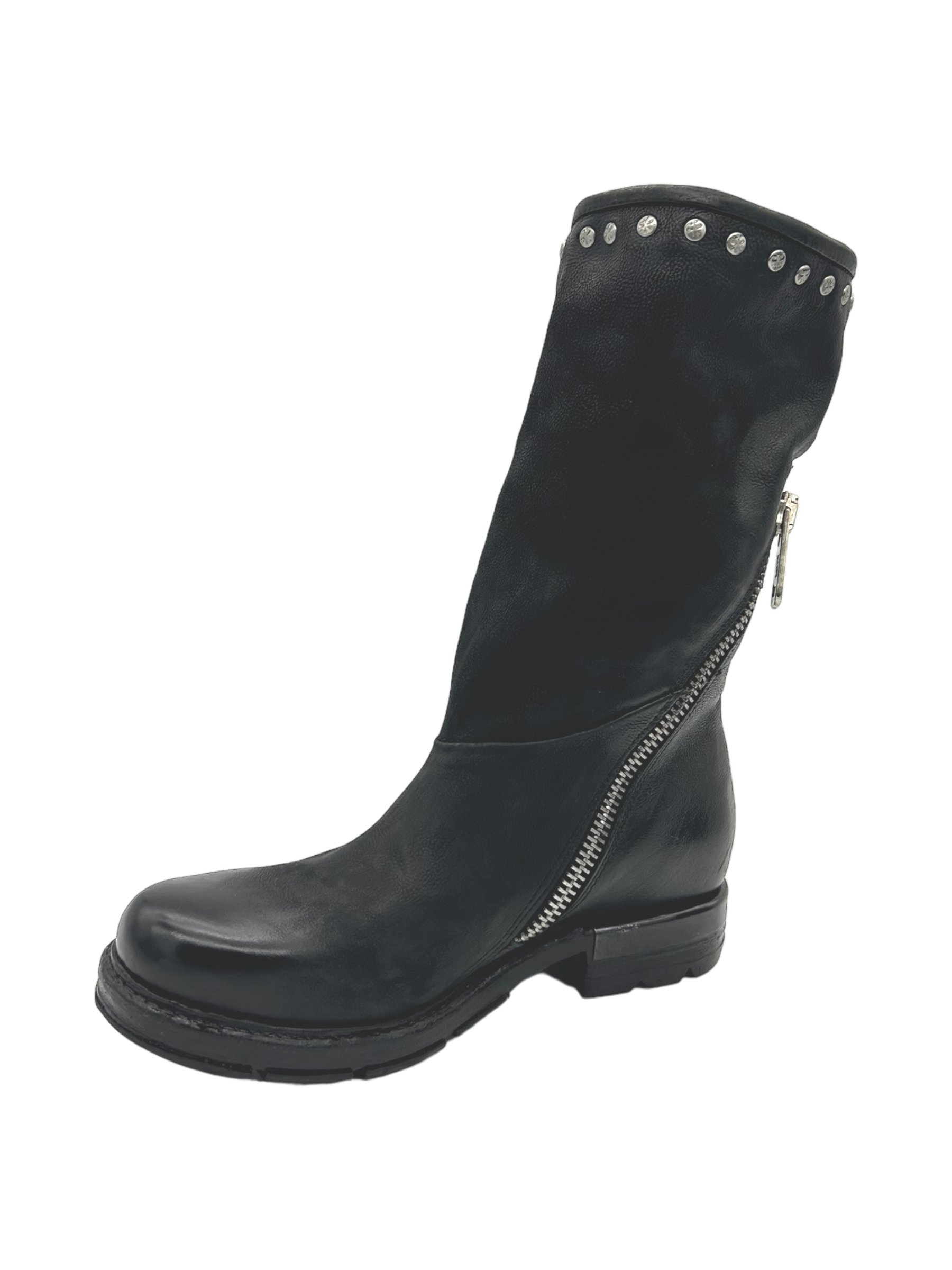 Stivale pelle donna AS98 Nero - B80302 -