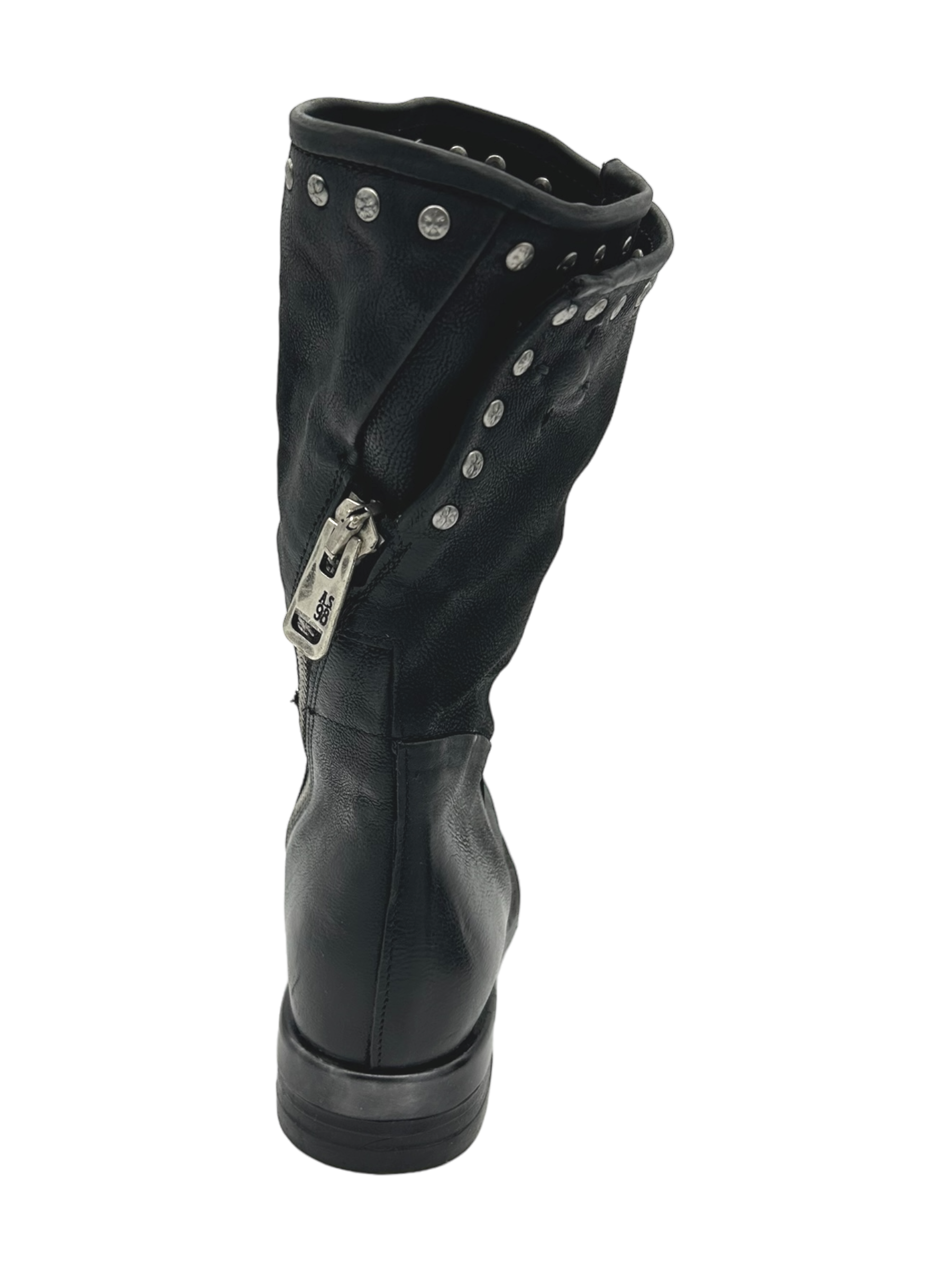 Stivale pelle donna AS98 Nero - B80302 -